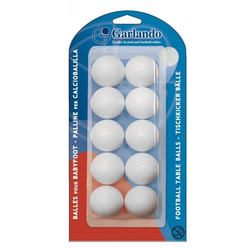 Garlando Μπαλάκια Για Ποδοσφαιράκι 10 τμχ - Football Table Balls - 03-432-057