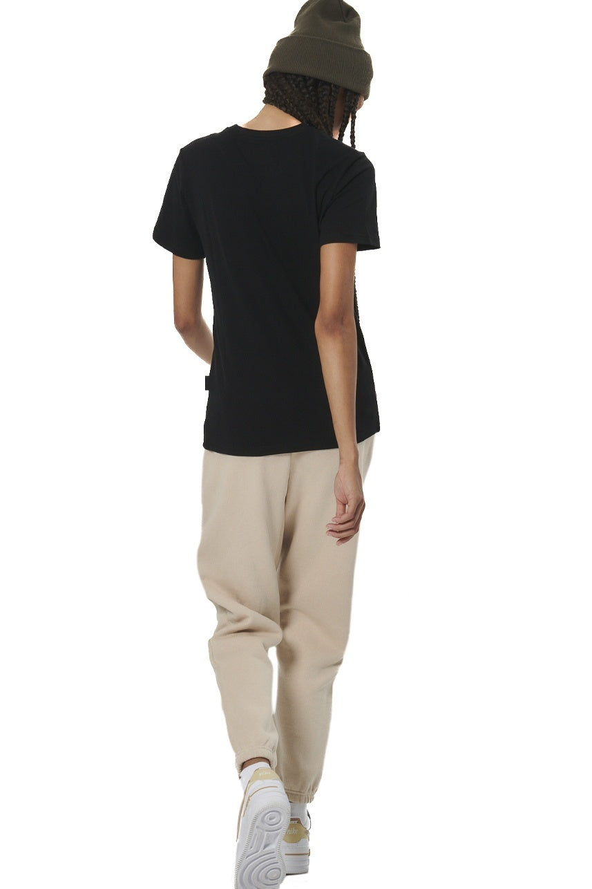Body Action Γυναικείο T-shirt - Βαμβακερό - 051529-01-BLACK