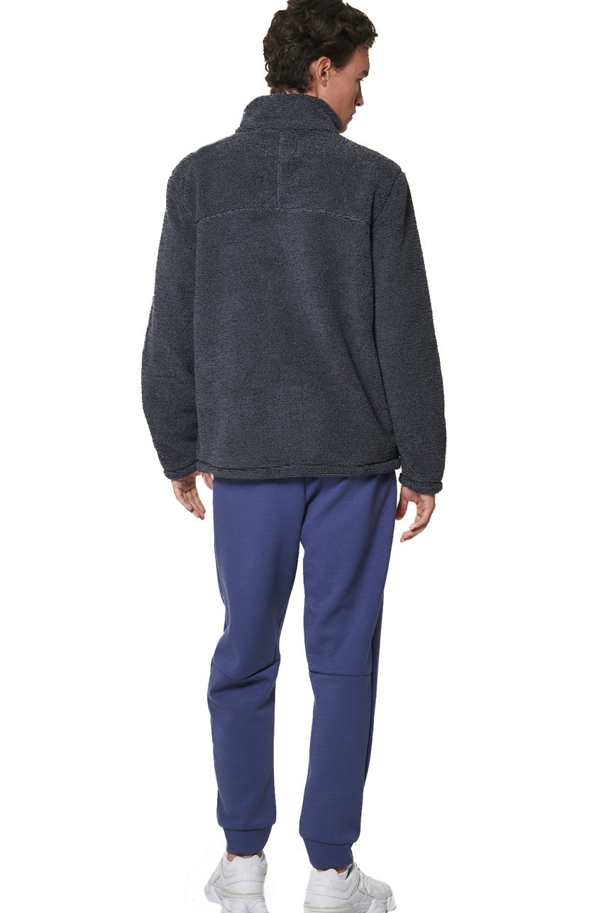 Body Action Ανδρική Sherpa Zακέτα - 073533-01-SKY GREY