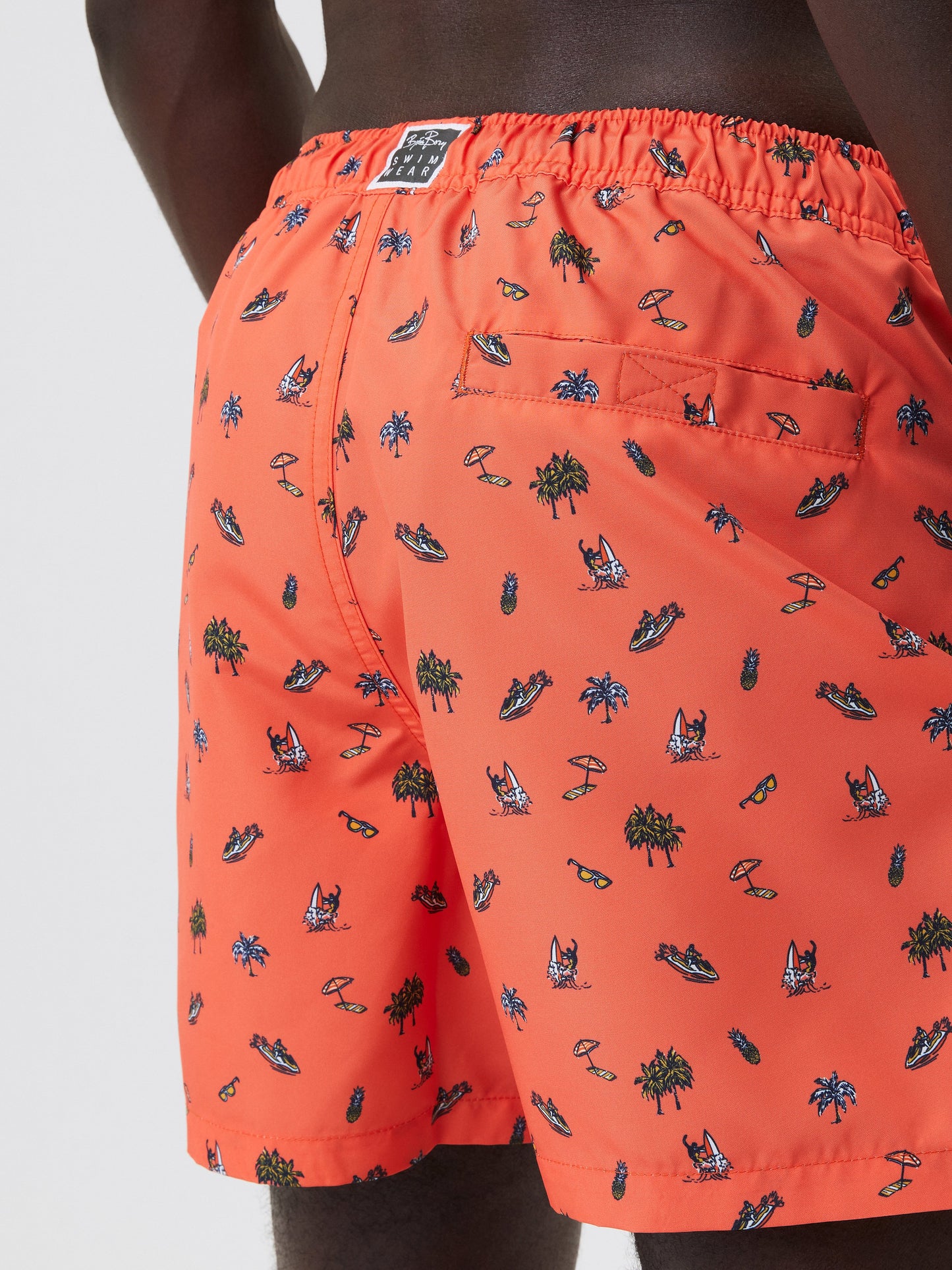 Bjorn Borg Ανδρικό Μαγιό - Borg Print Swim Shorts - BB Small Boat