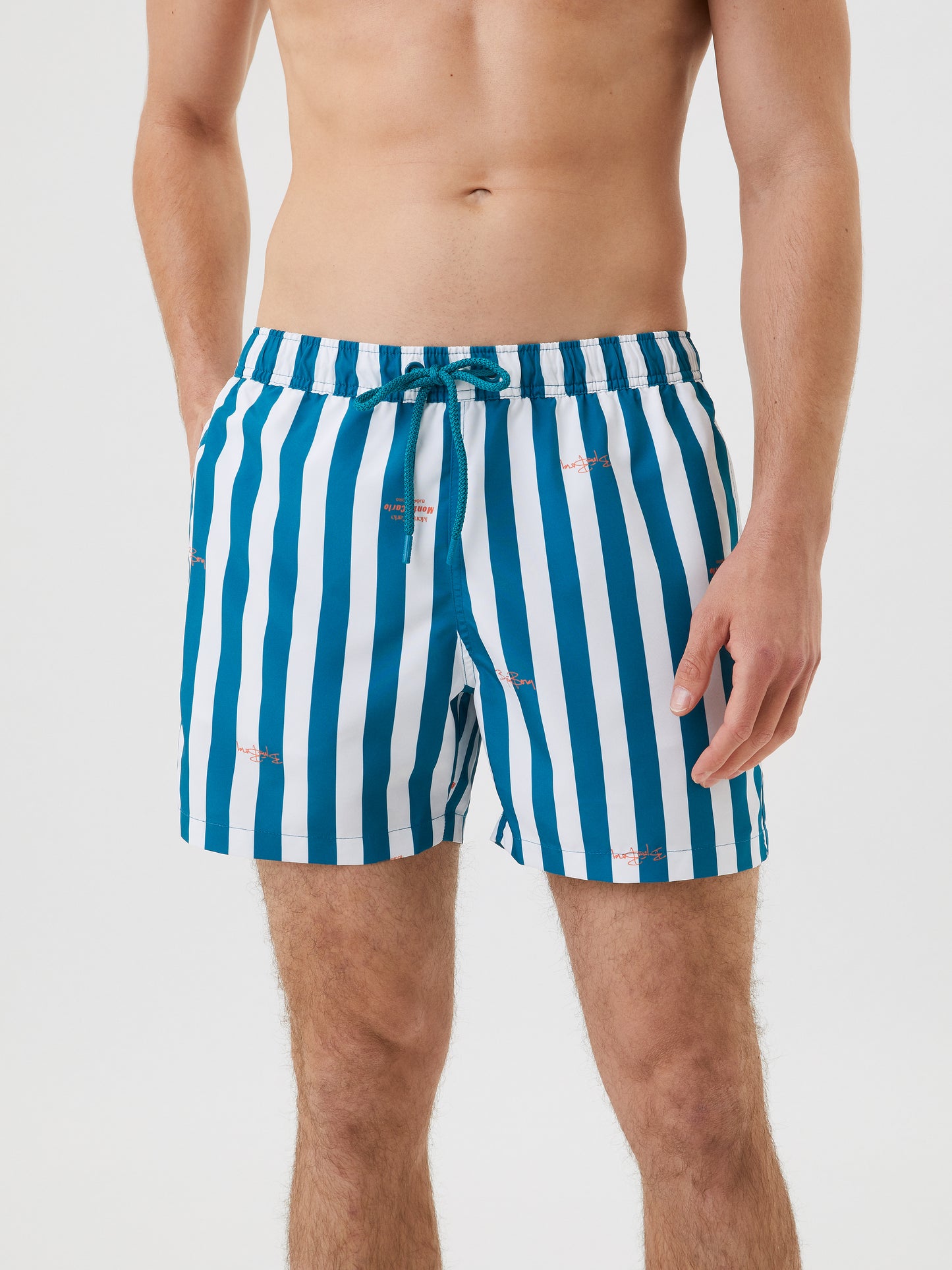 Bjorn Borg Ανδρικό Μαγιό - Borg Print Swim Shorts - BB MC Stripe