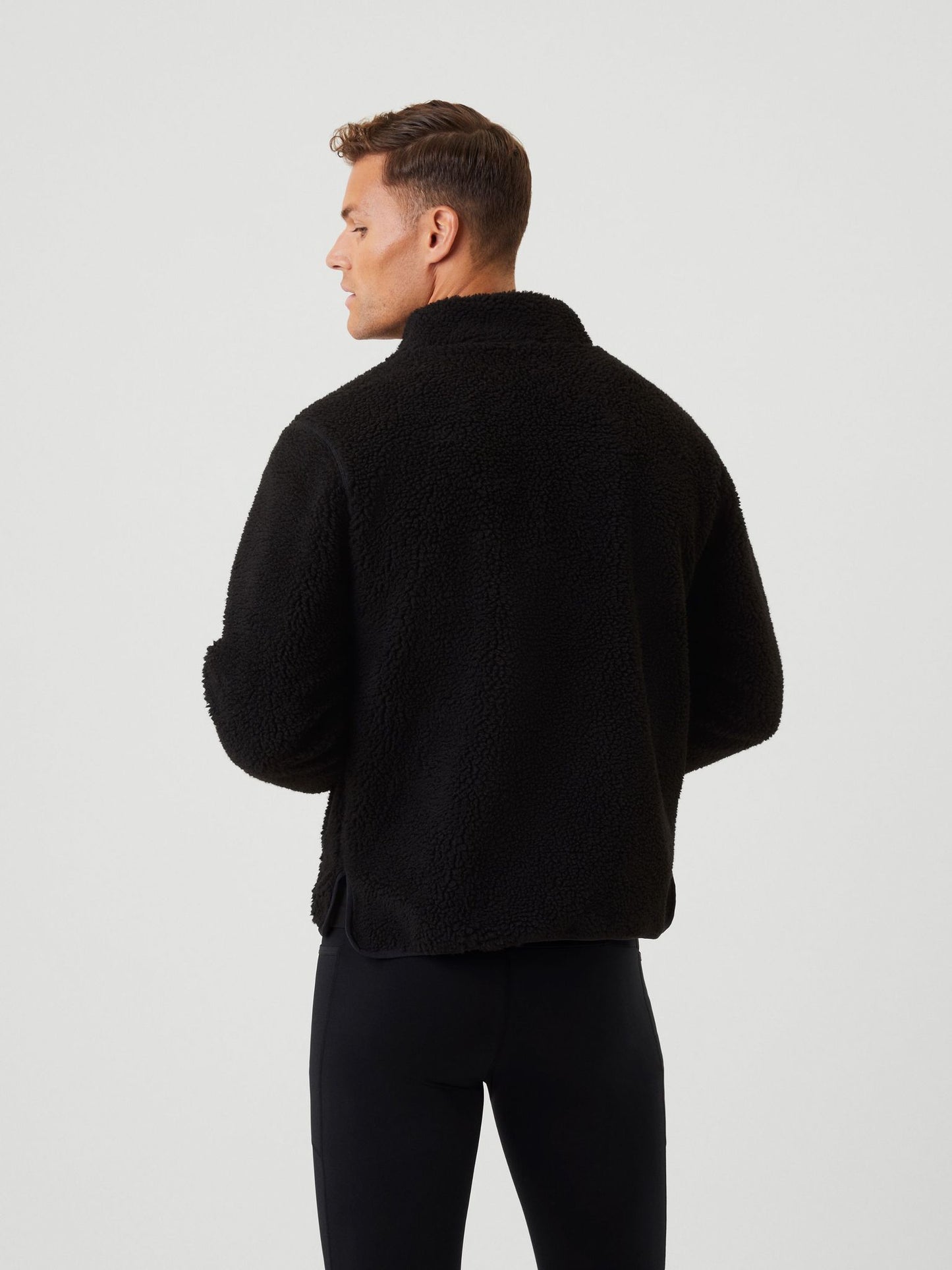 Bjorn Borg Ανδρική Ζακέτα Fleece - Centre Pile Fleece Jacket - Black Beauty