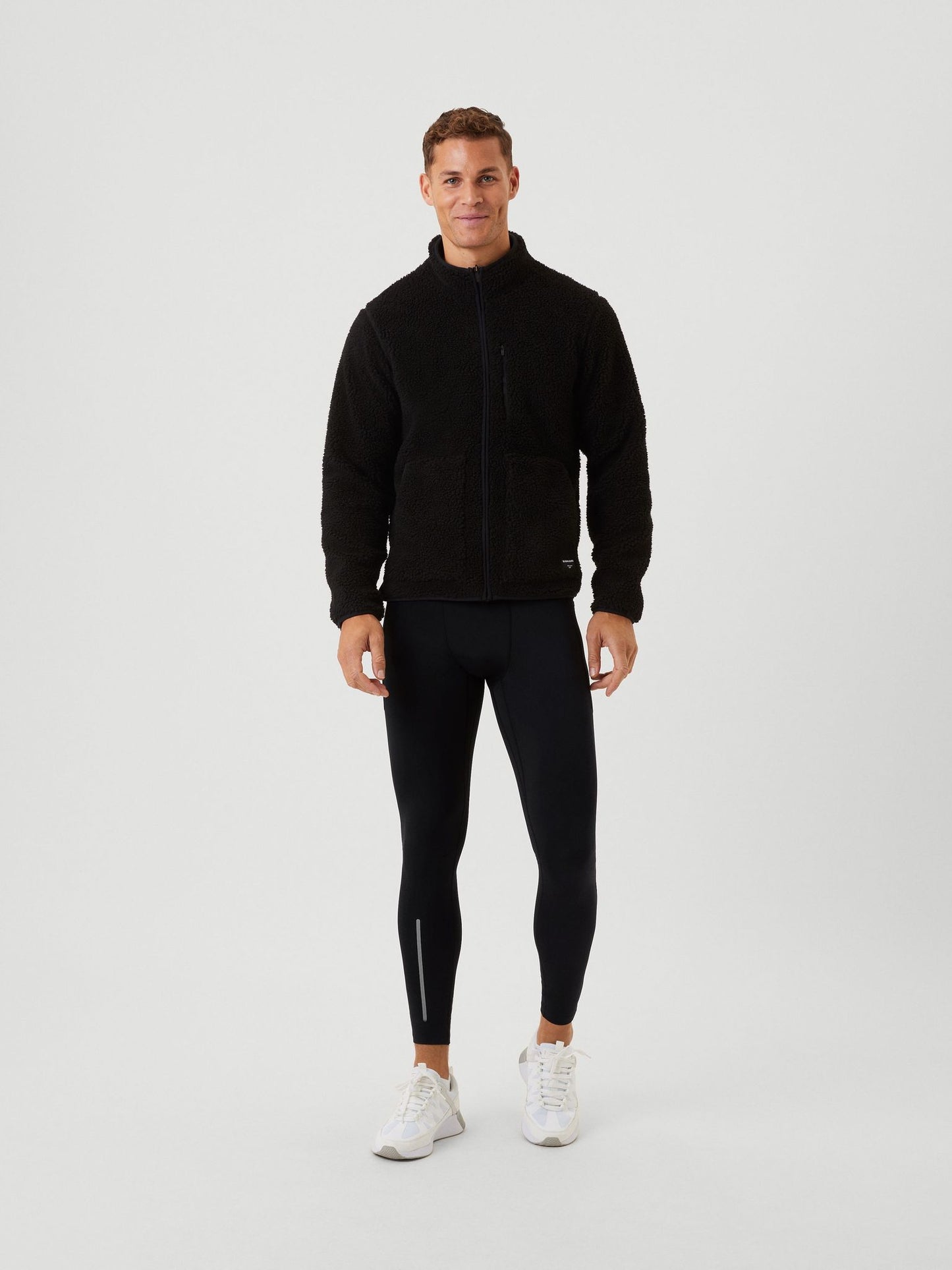 Bjorn Borg Ανδρική Ζακέτα Fleece - Centre Pile Fleece Jacket - Black Beauty
