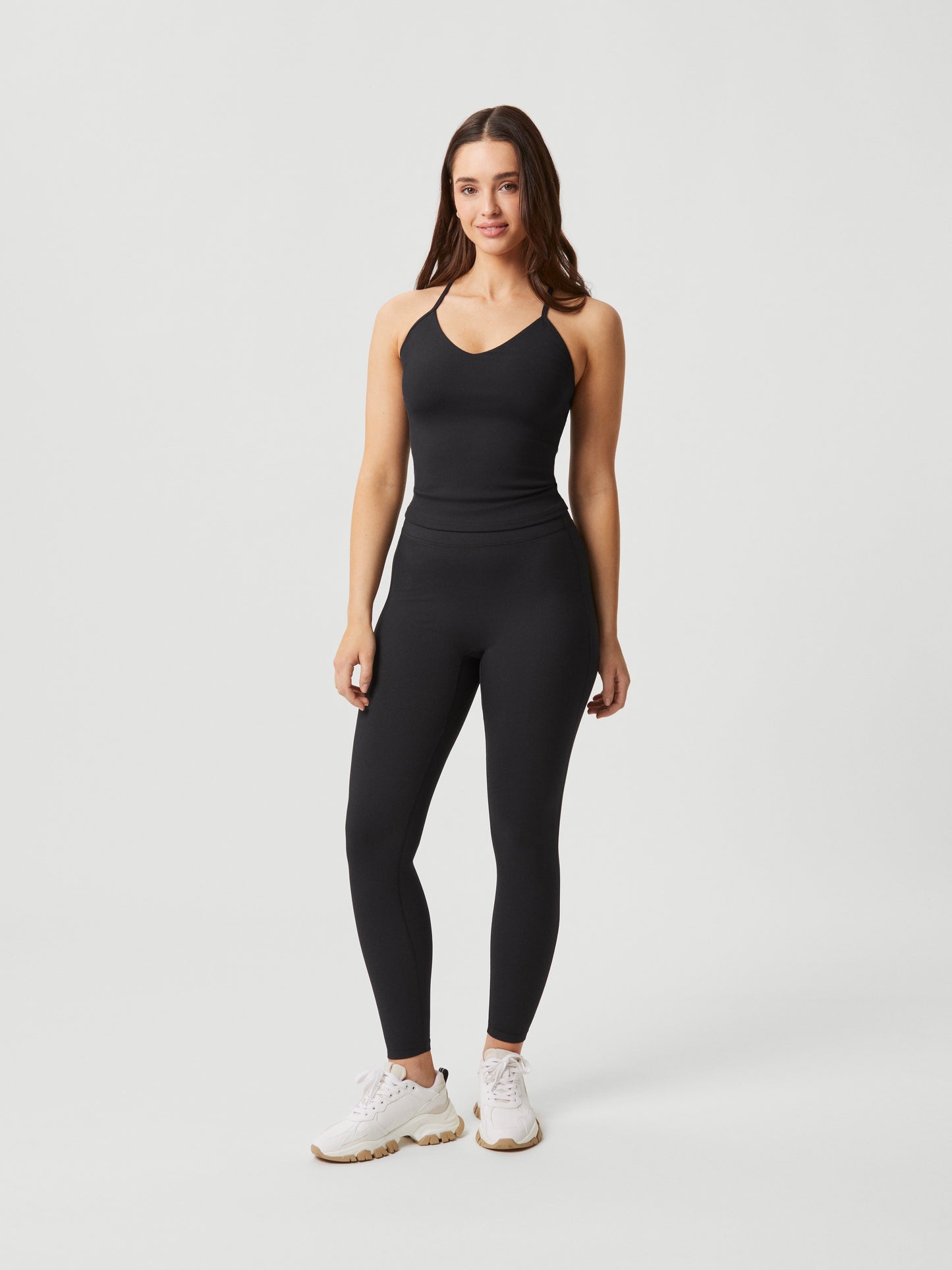 Bjorn Borg Γυναικείο Τοπ Με Χιαστί Τιράντα - Studio Rib Strap Tank - Black Beauty