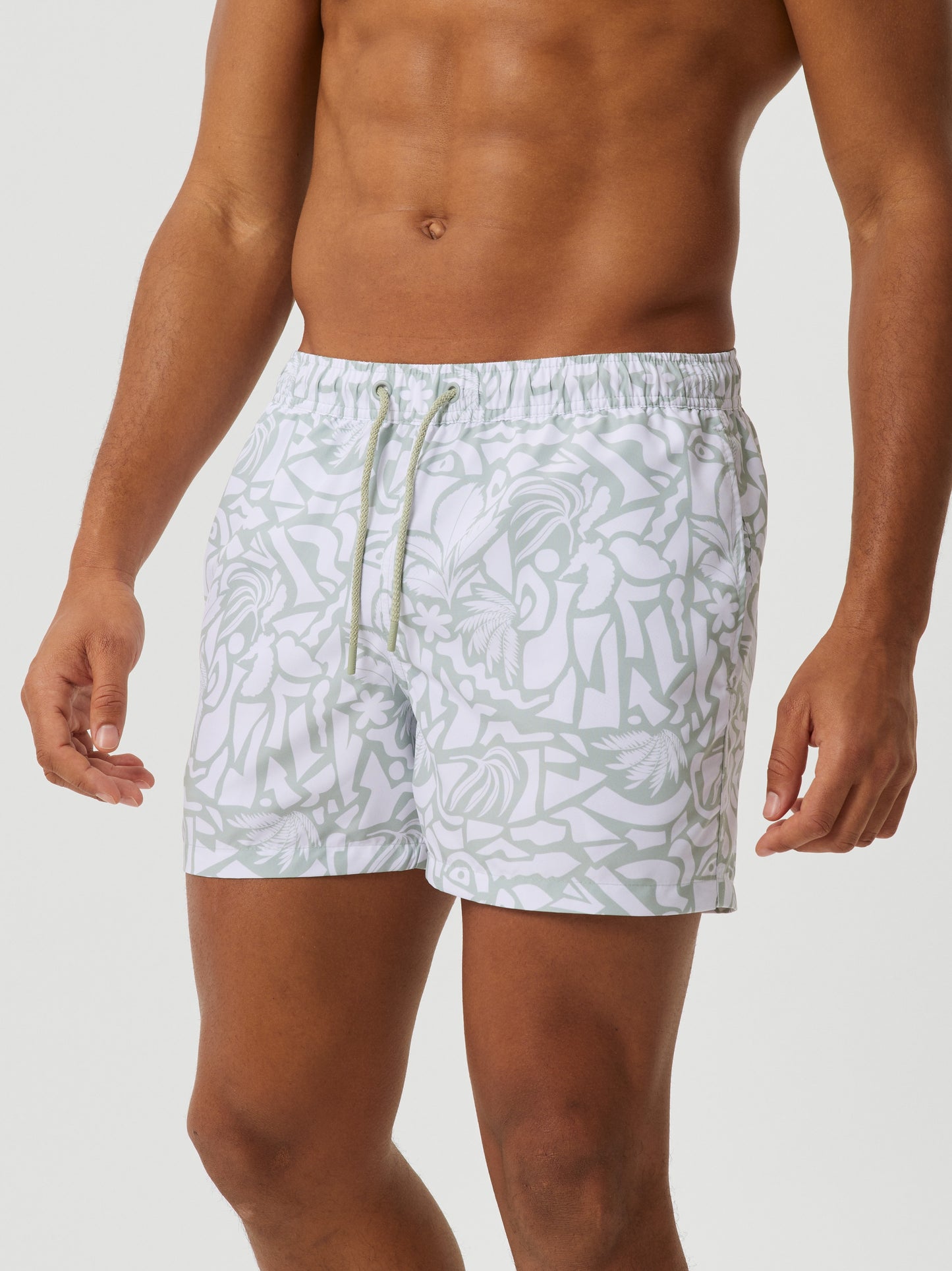 Bjorn Borg Ανδρικό Μαγιό Σόρτς - Borg Print Swim Shorts - Vacay Big 1