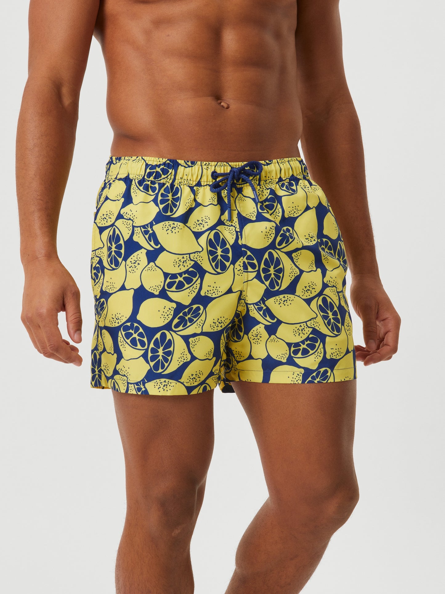 Bjorn Borg Ανδρικό Μαγιό Σόρτς - Borg Print Swim Shorts - Limoncello Big 1