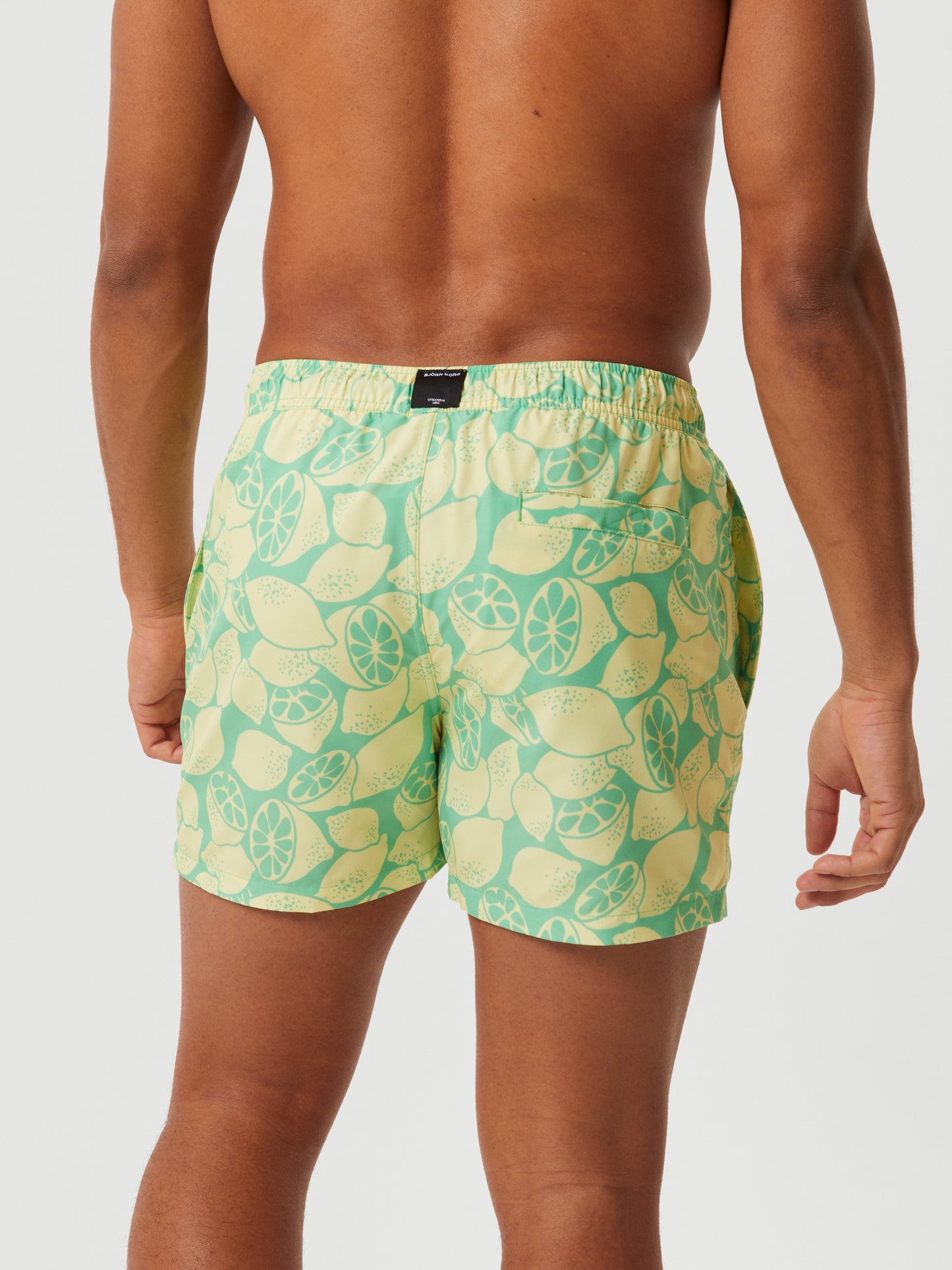 Bjorn Borg Ανδρικό Μαγιό Σόρτς - Borg Print Swim Shorts - Limoncello Big 2