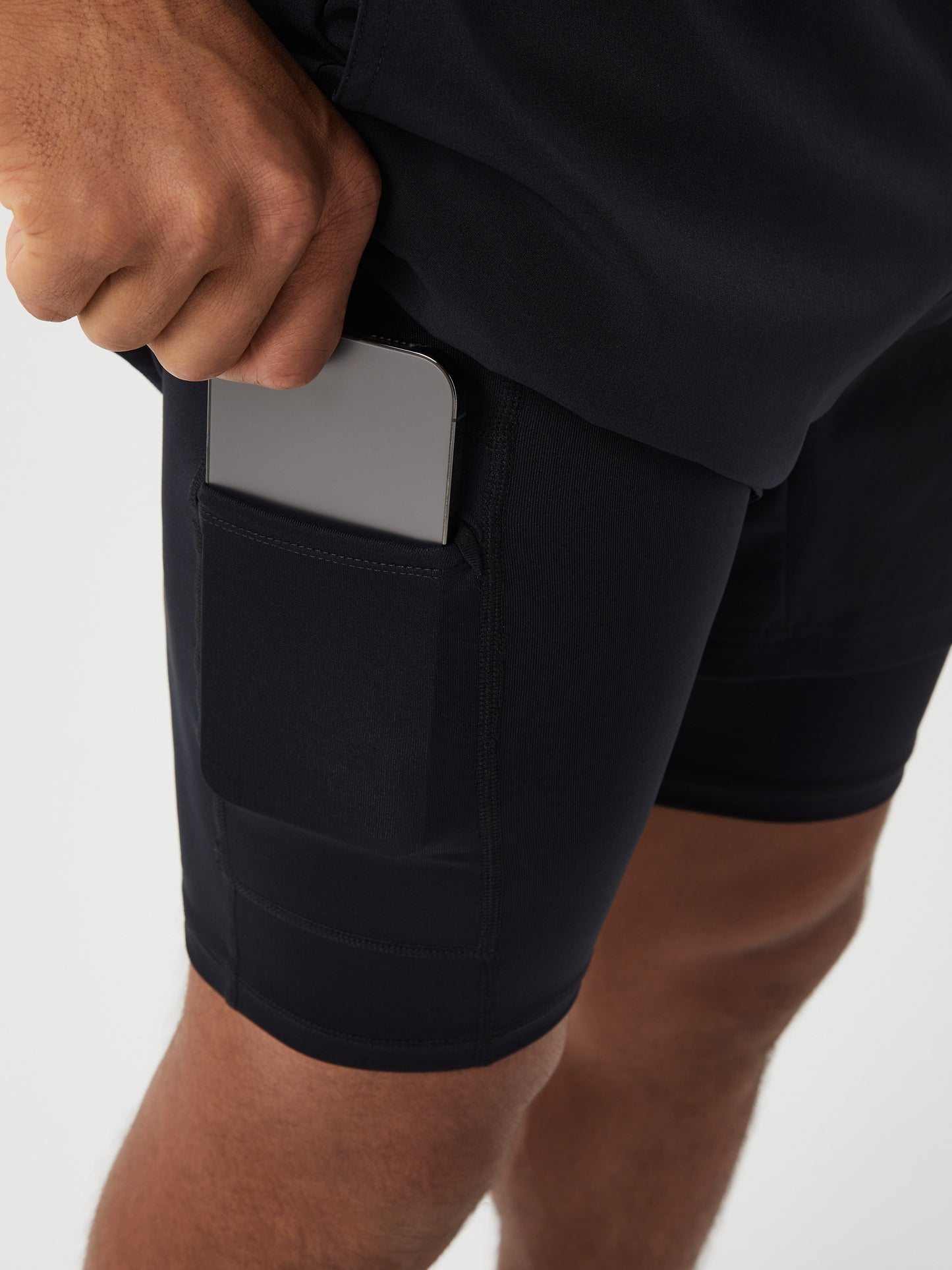 Bjorn Borg Ανδρικό Σορτς - Borg 2 In 1 Shorts - Black Beauty