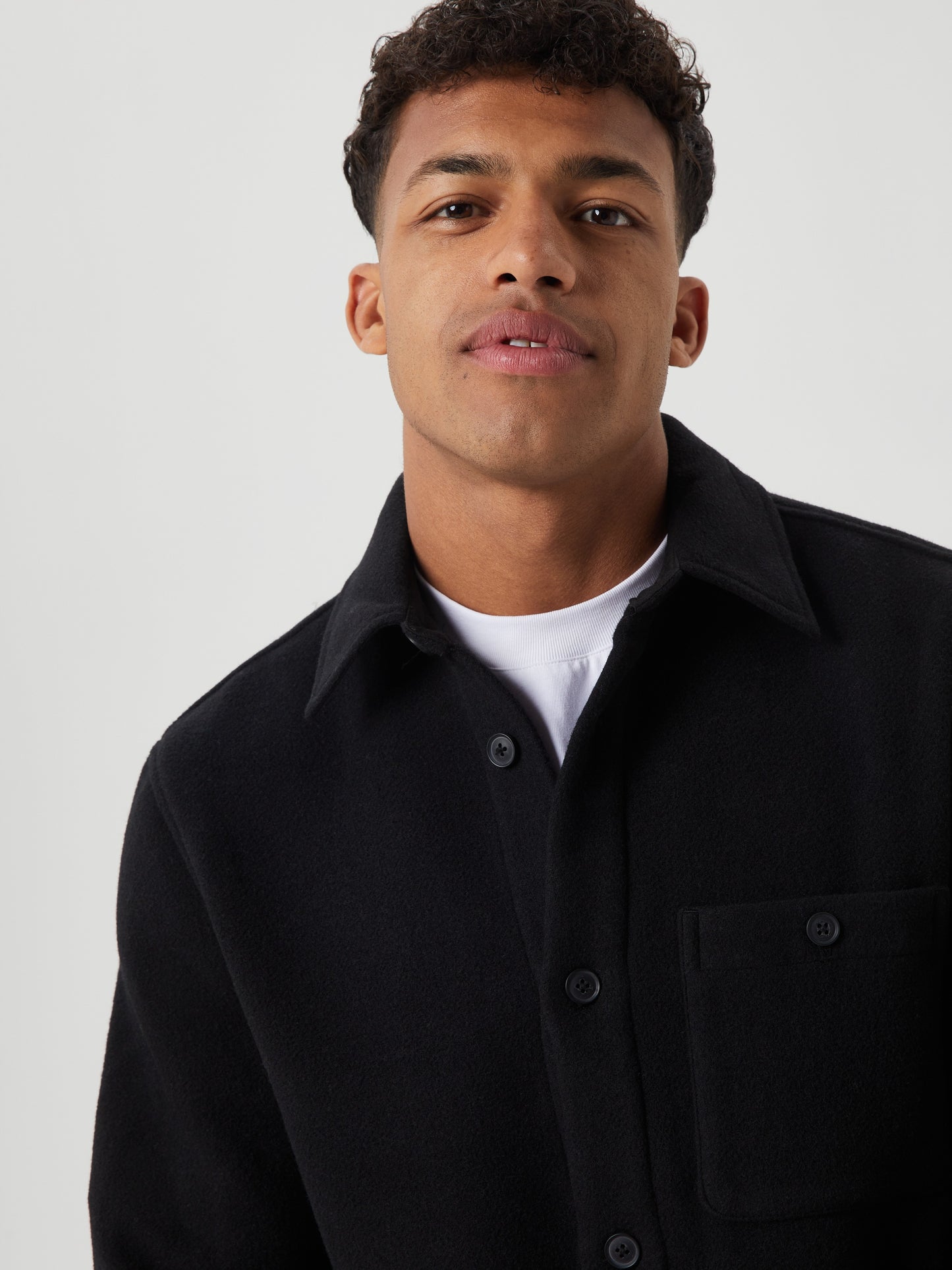 Bjorn Borg Ανδρική Πλεκτή Ζακέτα - Centre Overshirt - Black Beauty