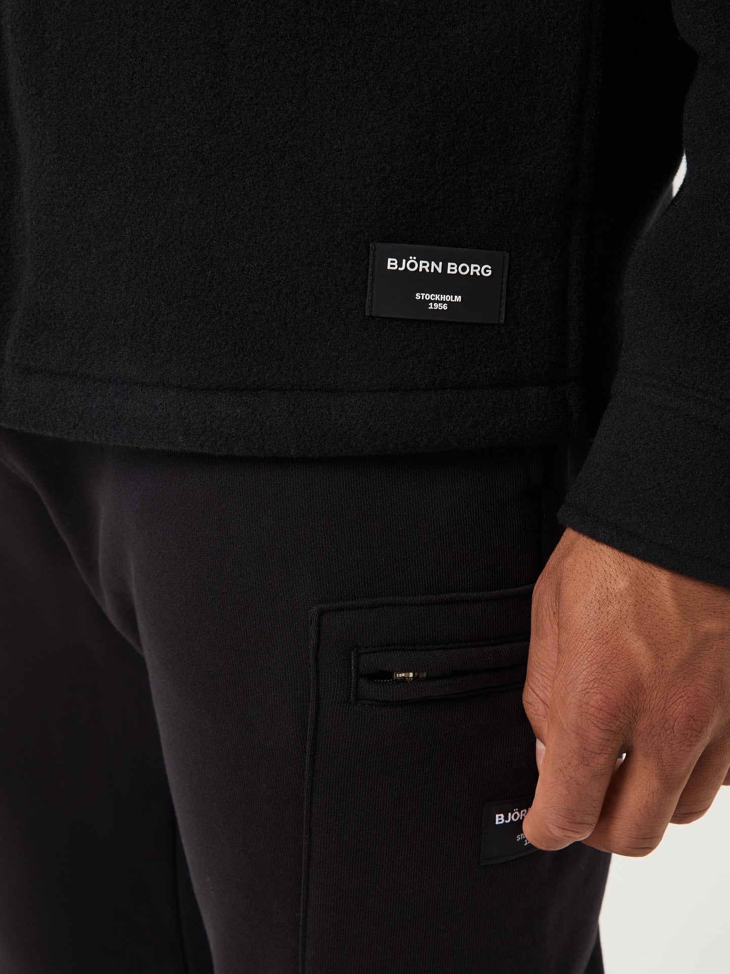 Bjorn Borg Ανδρική Πλεκτή Ζακέτα - Centre Overshirt - Black Beauty