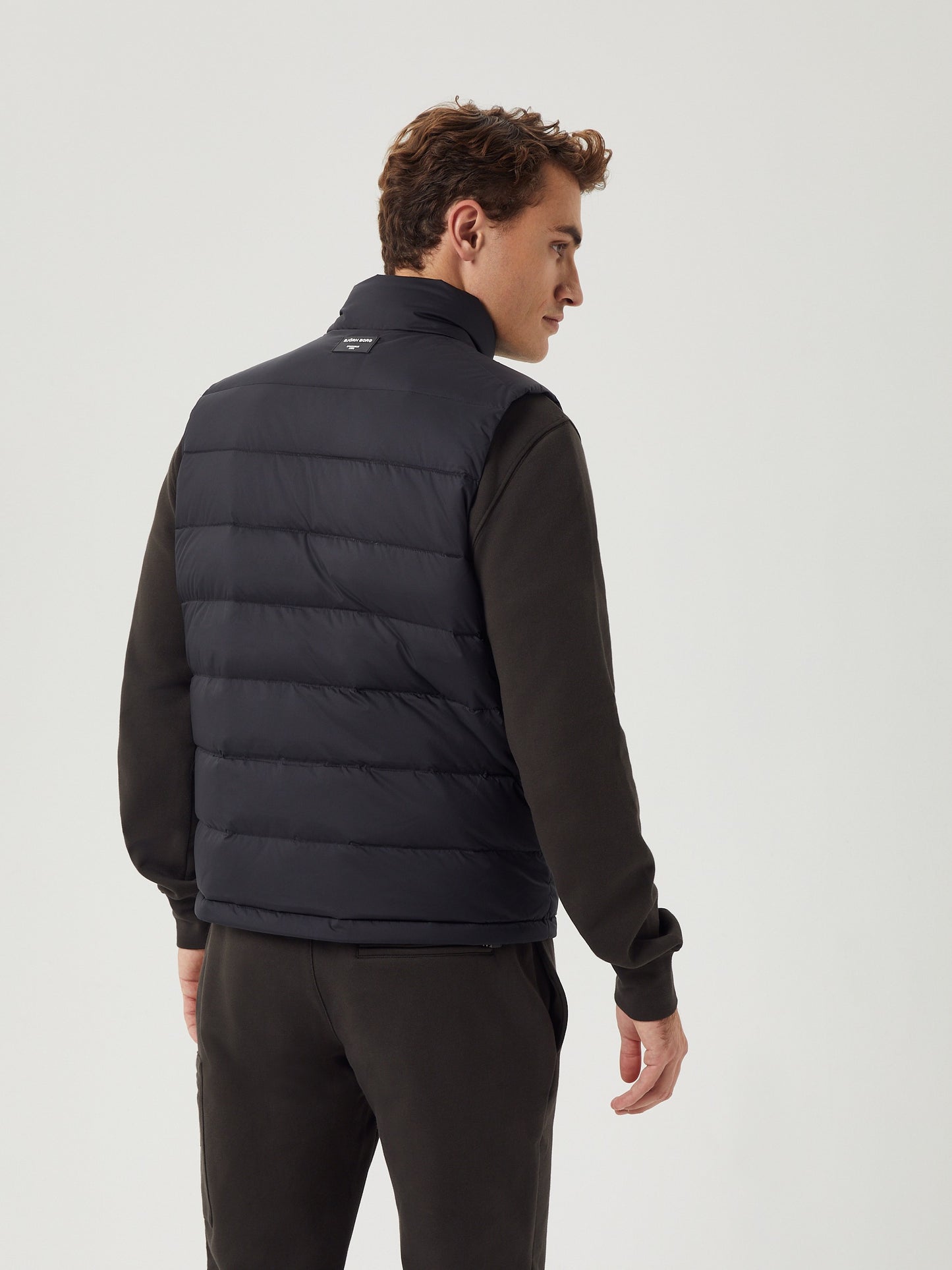 Bjorn Borg Ανδρικό Αμάνικο Μπουφάν - Centre Down Vest - Black Beauty