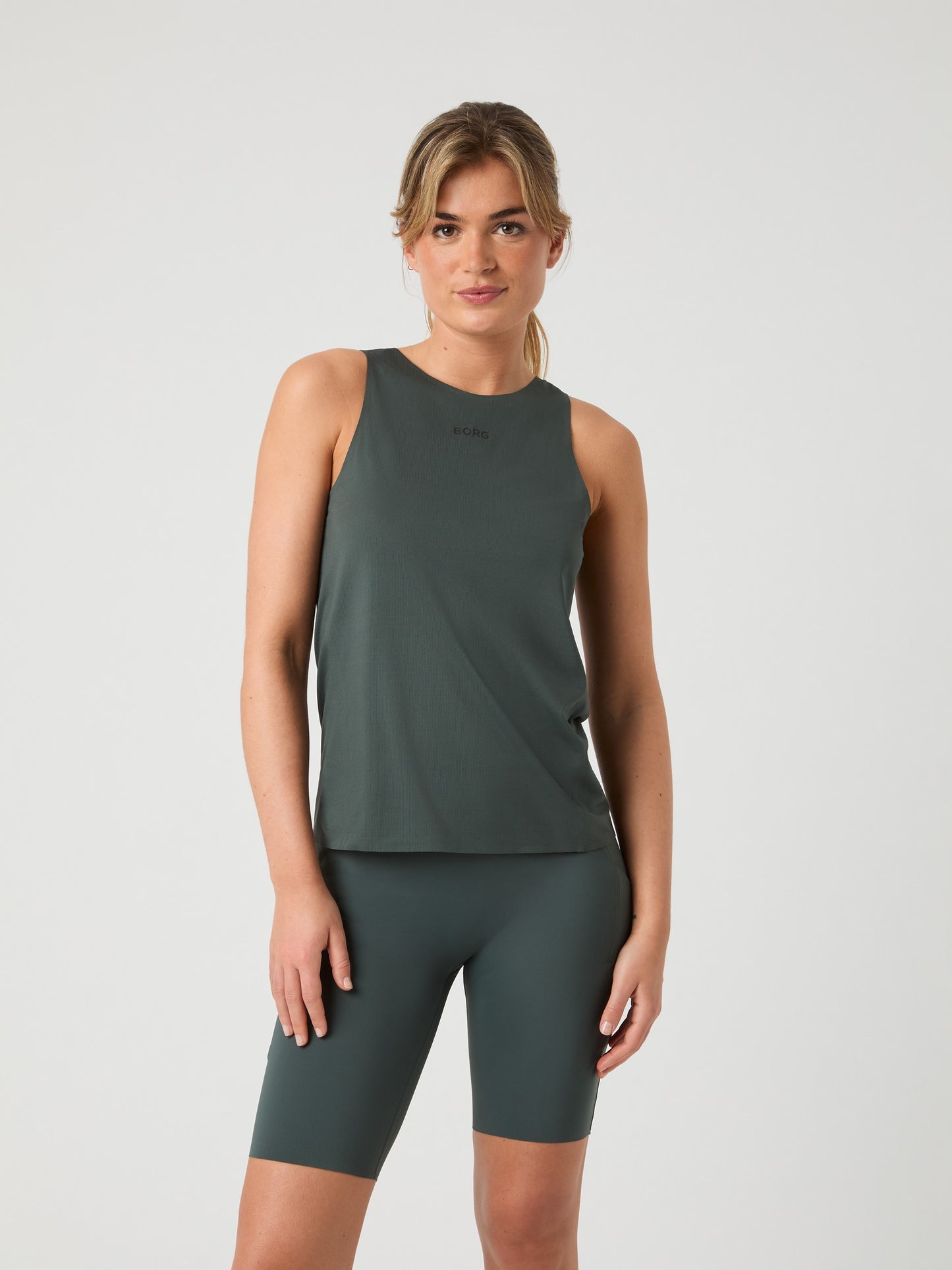 Bjorn Borg Γυναικεία Αμάνικη Αθλητική Μπλούζα - Running Feather Tank - Green