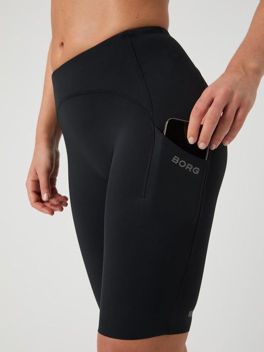 Bjorn Borg Γυναικείο Αθλητικό Κολάν - Running Short Tights - Black Beauty