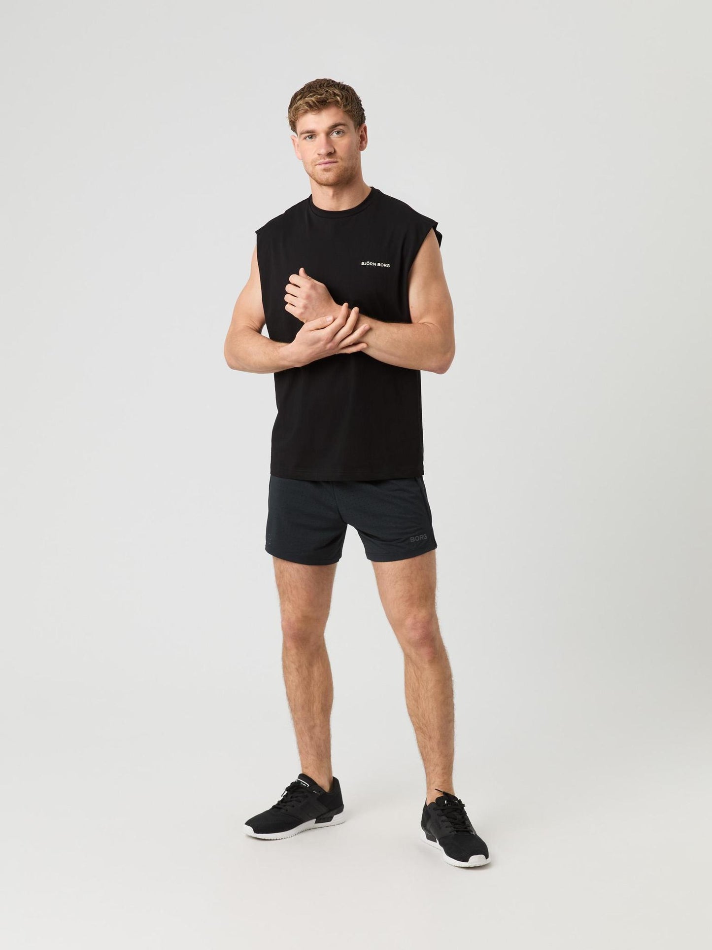 Bjorn Borg Ανδρικό Αθλητικό T-Shirt - Gym Sleeveless T-Shirt - Black Beauty