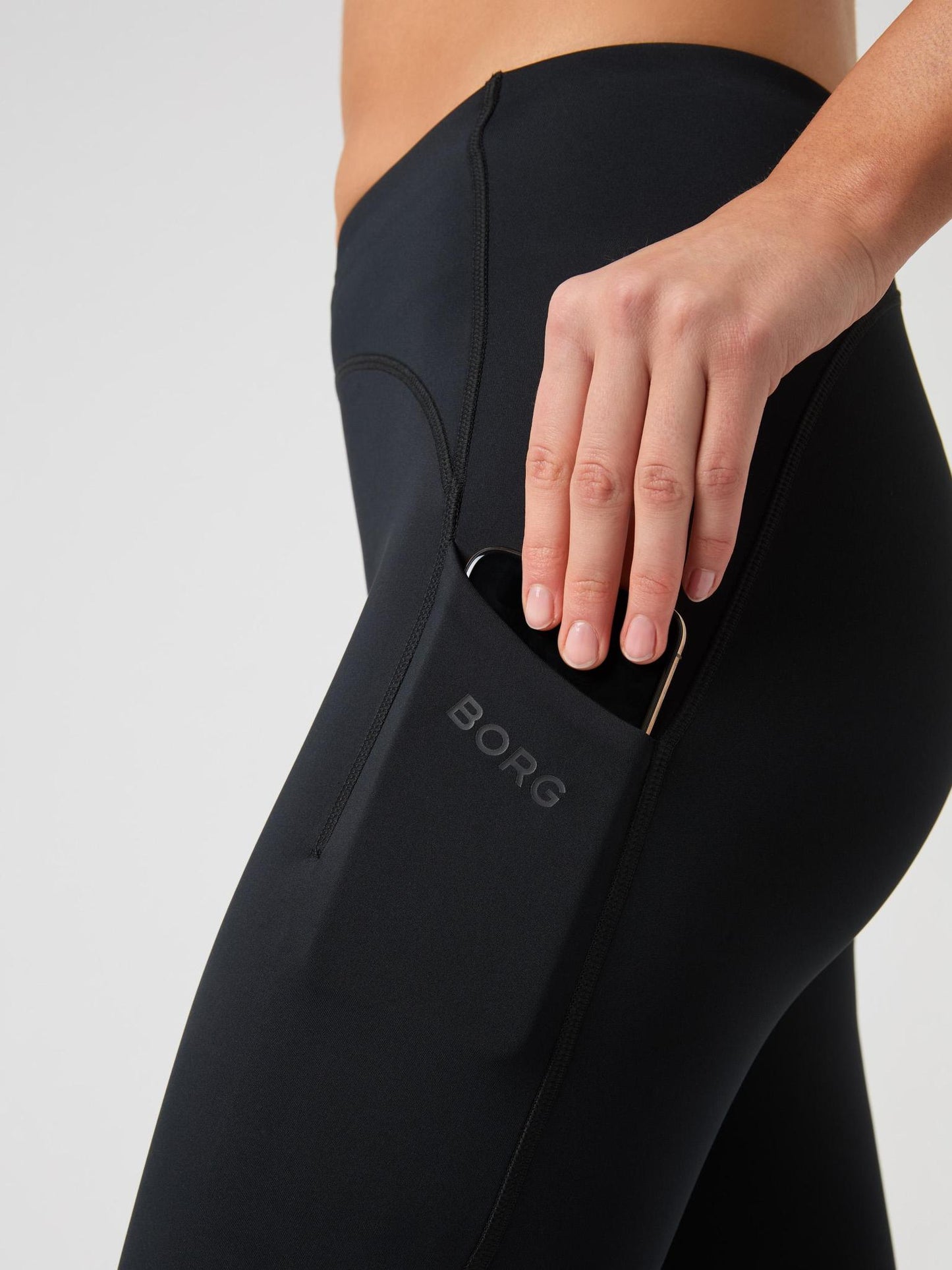 Bjorn Borg Γυναικείο Αθλητικό Κολάν - Reform Premium Tights - Black Beauty