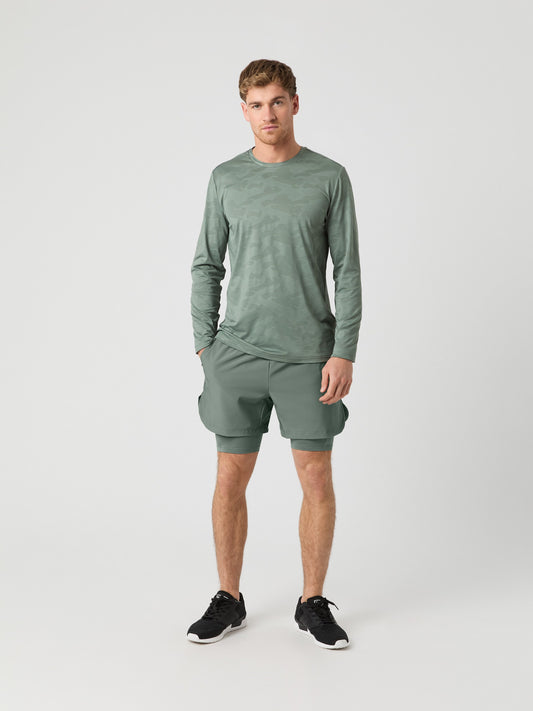 Bjorn Borg Ανδρικό Σορτς - Borg 2 In 1 Shorts - Agave Green