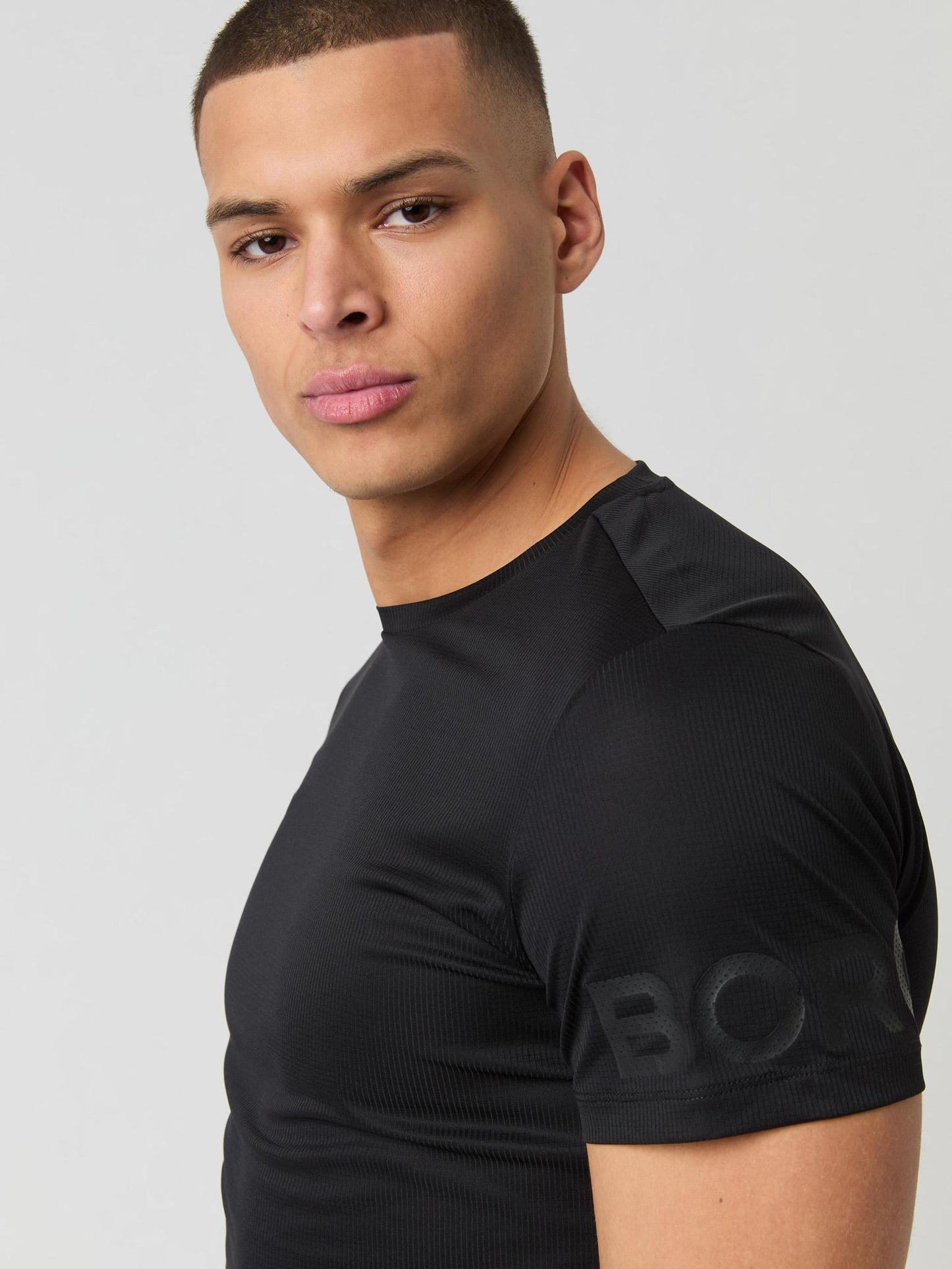 Bjorn Borg Ανδρικό T-Shirt - Borg Light T-Shirt - Black Beauty
