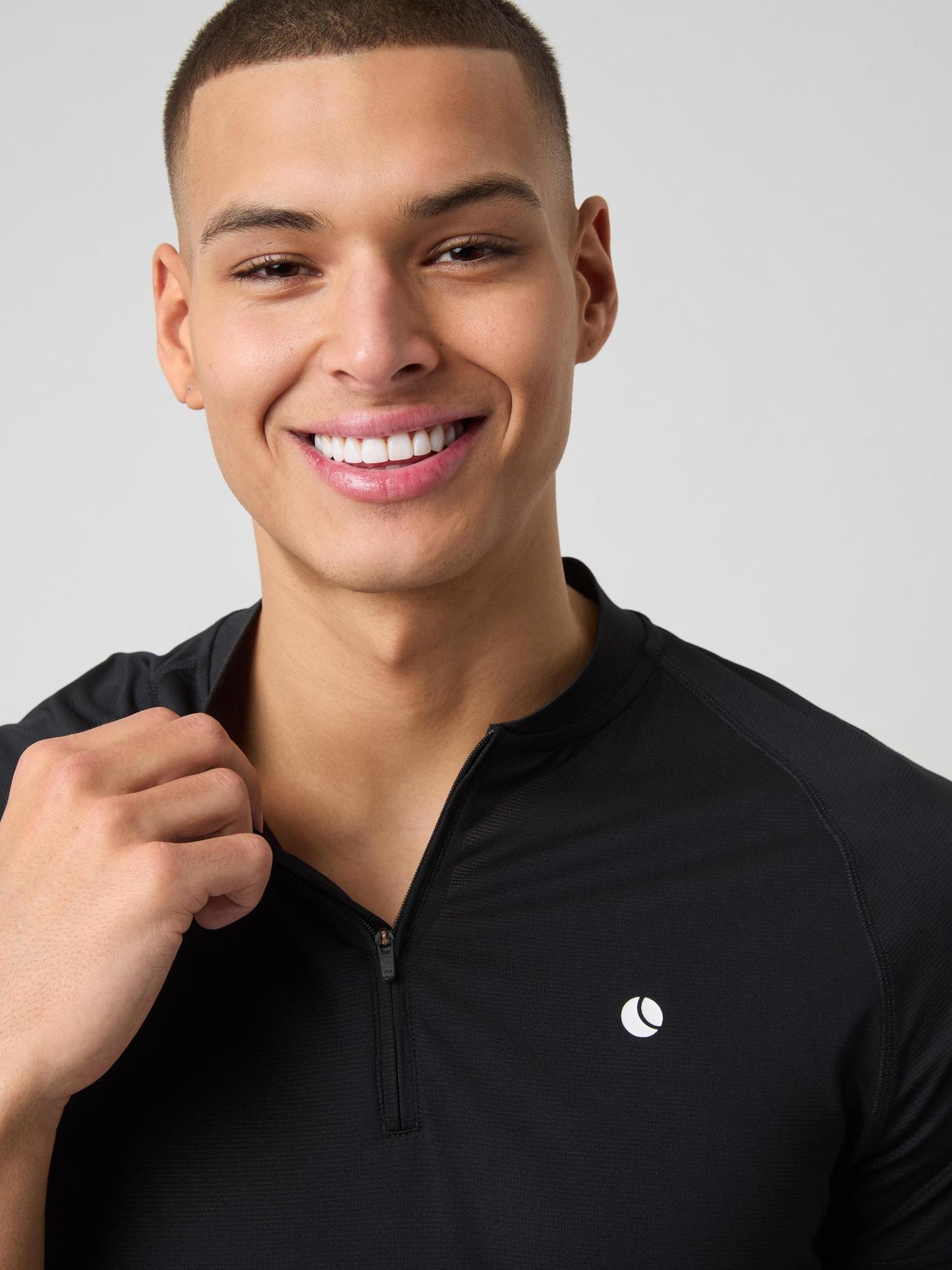 Bjorn Borg Ανδρικό Αθλητικό Polo - Ace Zip Polo Shirt - Black Beauty