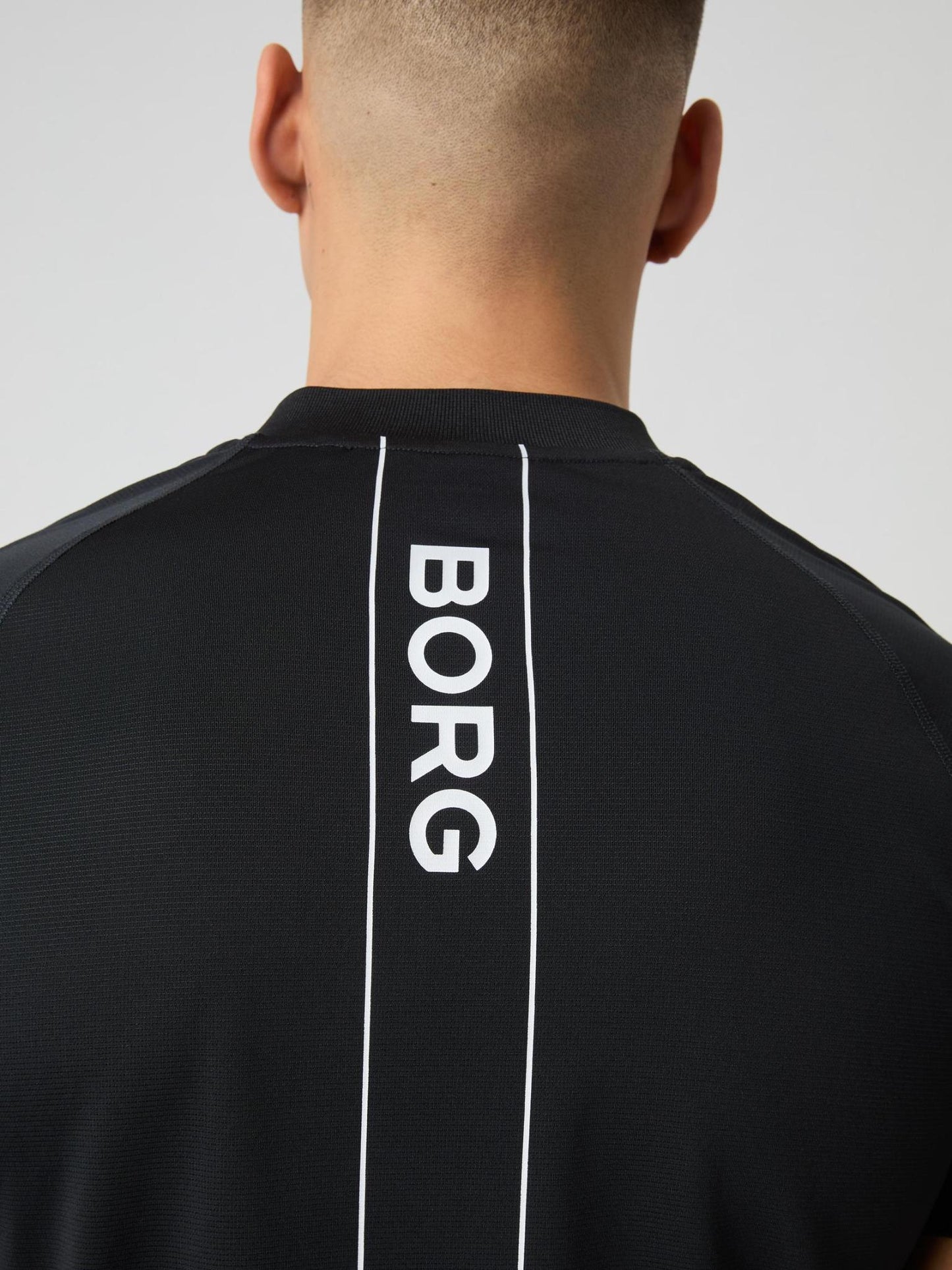 Bjorn Borg Ανδρικό Αθλητικό Polo - Ace Zip Polo Shirt - Black Beauty