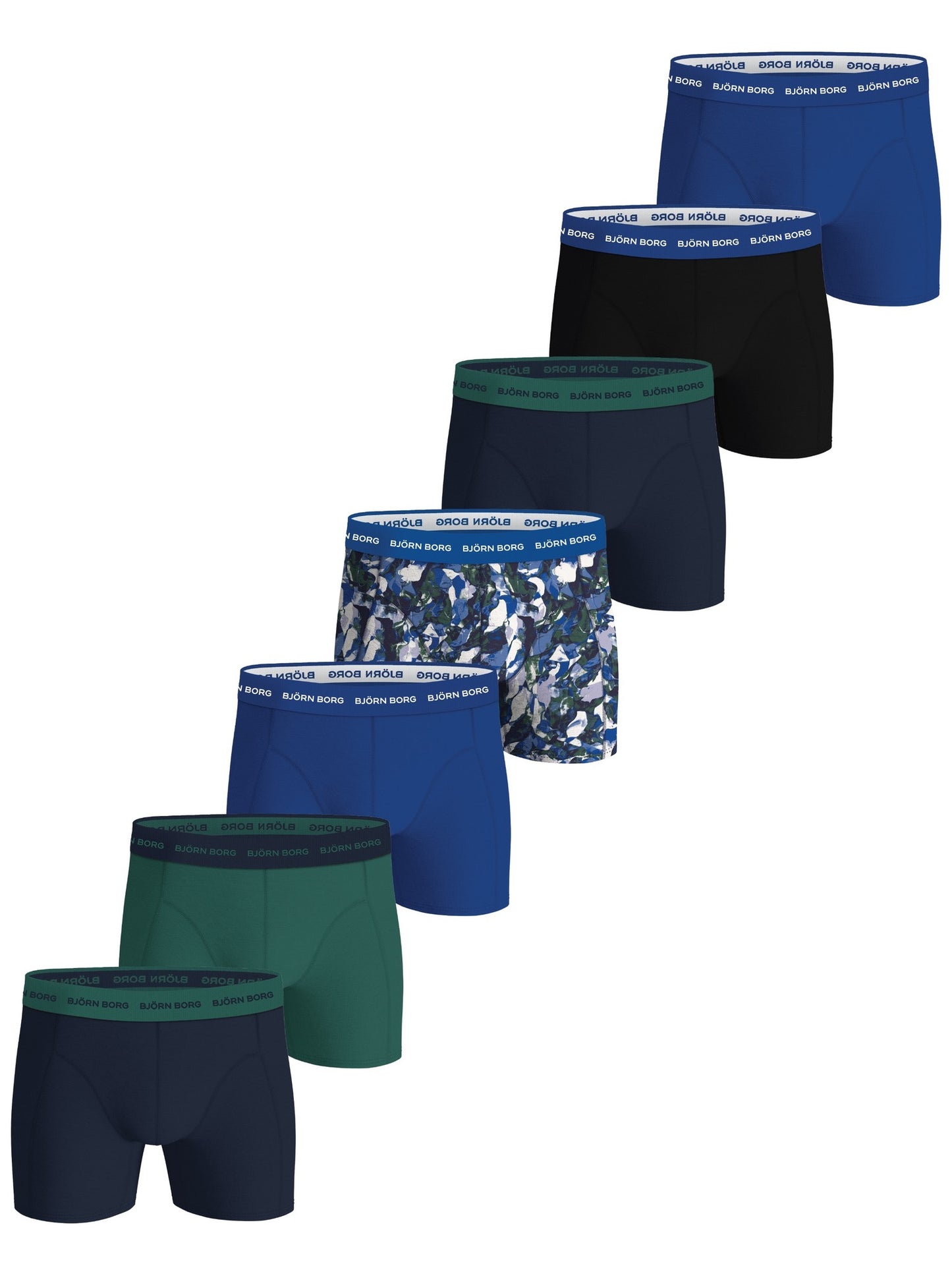 Bjorn Borg Ανδρικά Εσώρουχα 7τεμ. - Cotton Stretch Boxers 7p - Multicolor