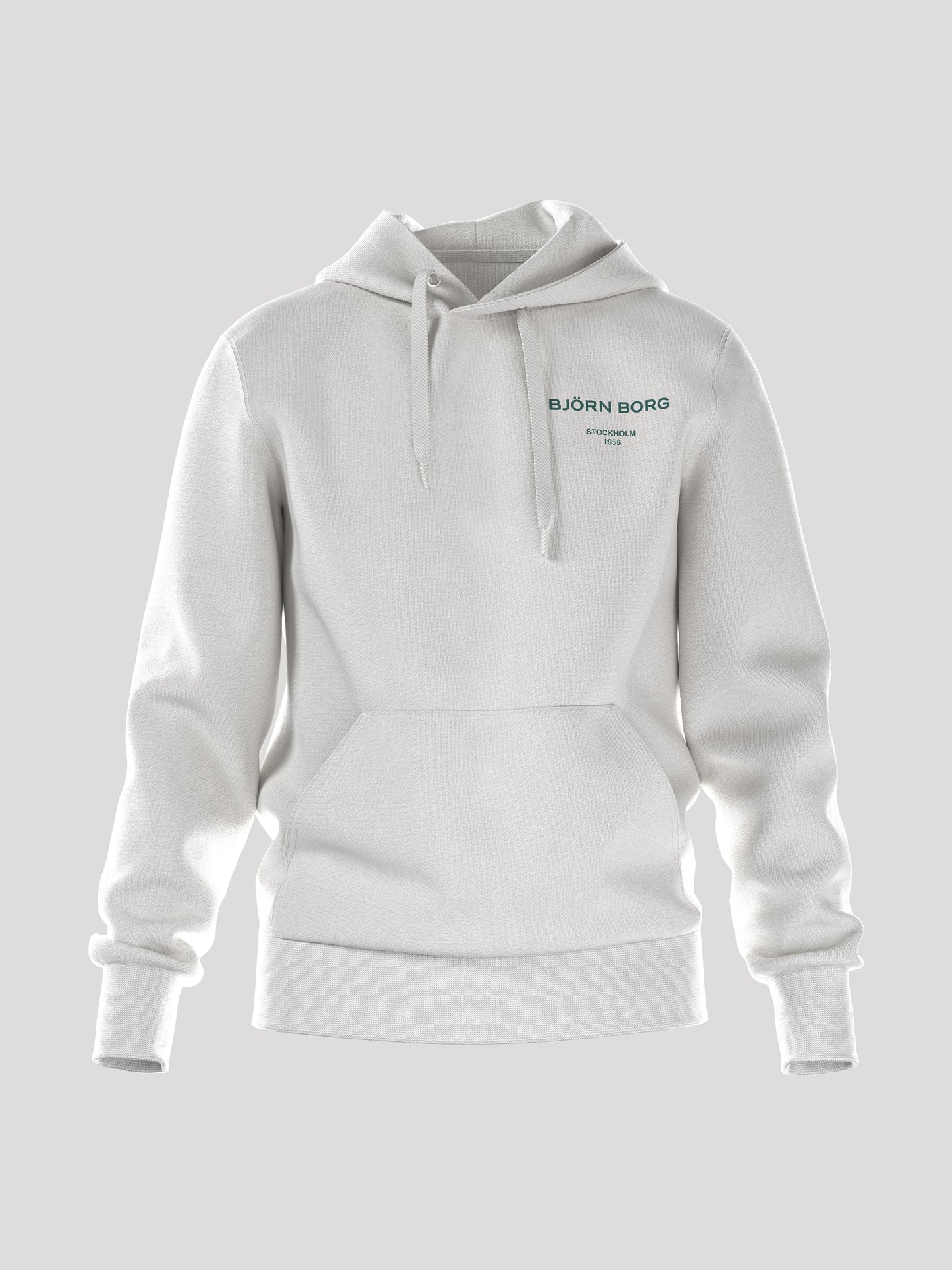 Bjorn Borg Ανδρικό Φούτερ Με Κουκούλα - Borg Essential 1 Hoodie - Cloud Dancer