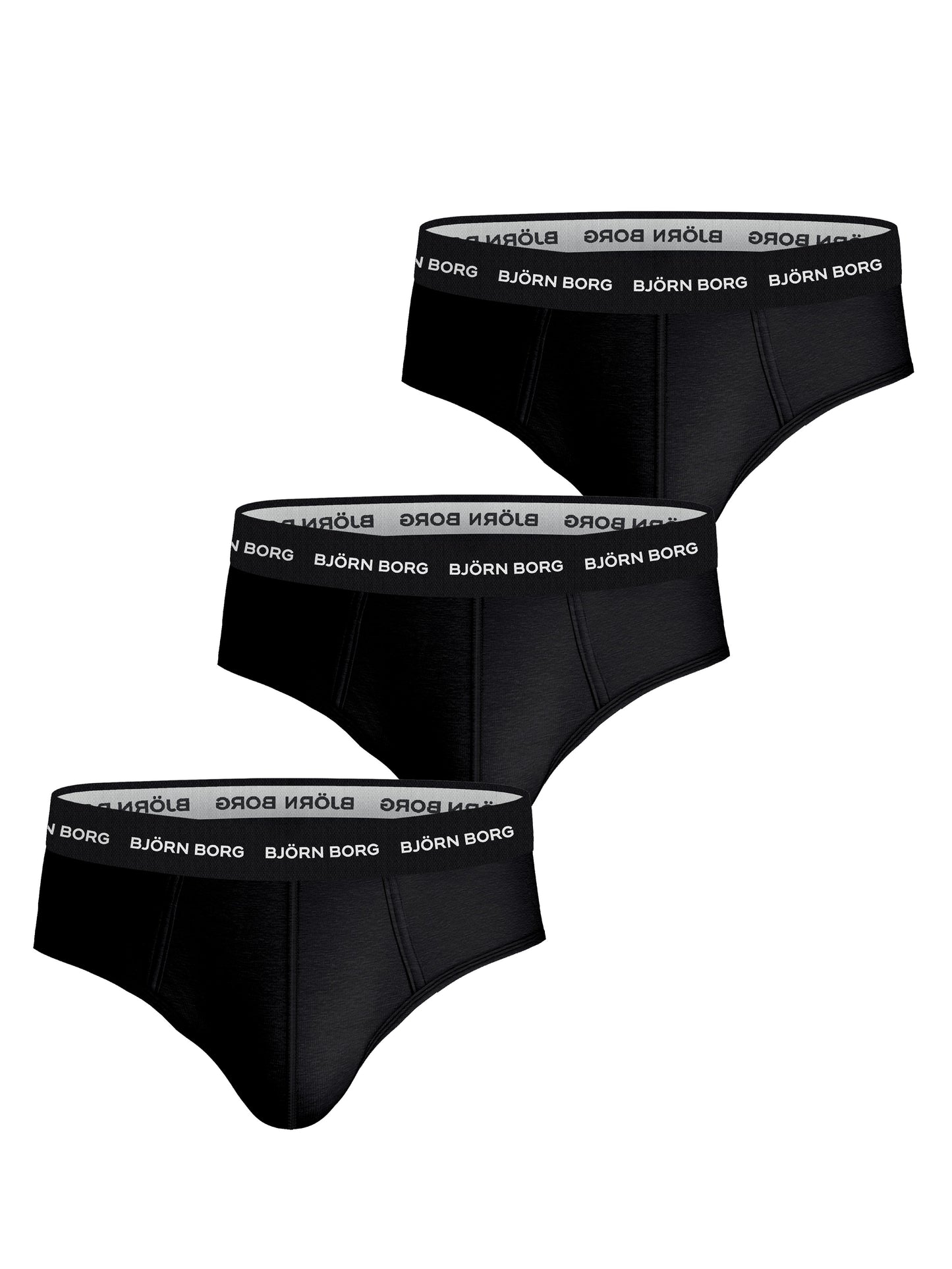 Bjorn Borg Ανδρικά Εσώρουχα 3τεμ. - Cotton Stretch Brief 3p - Black