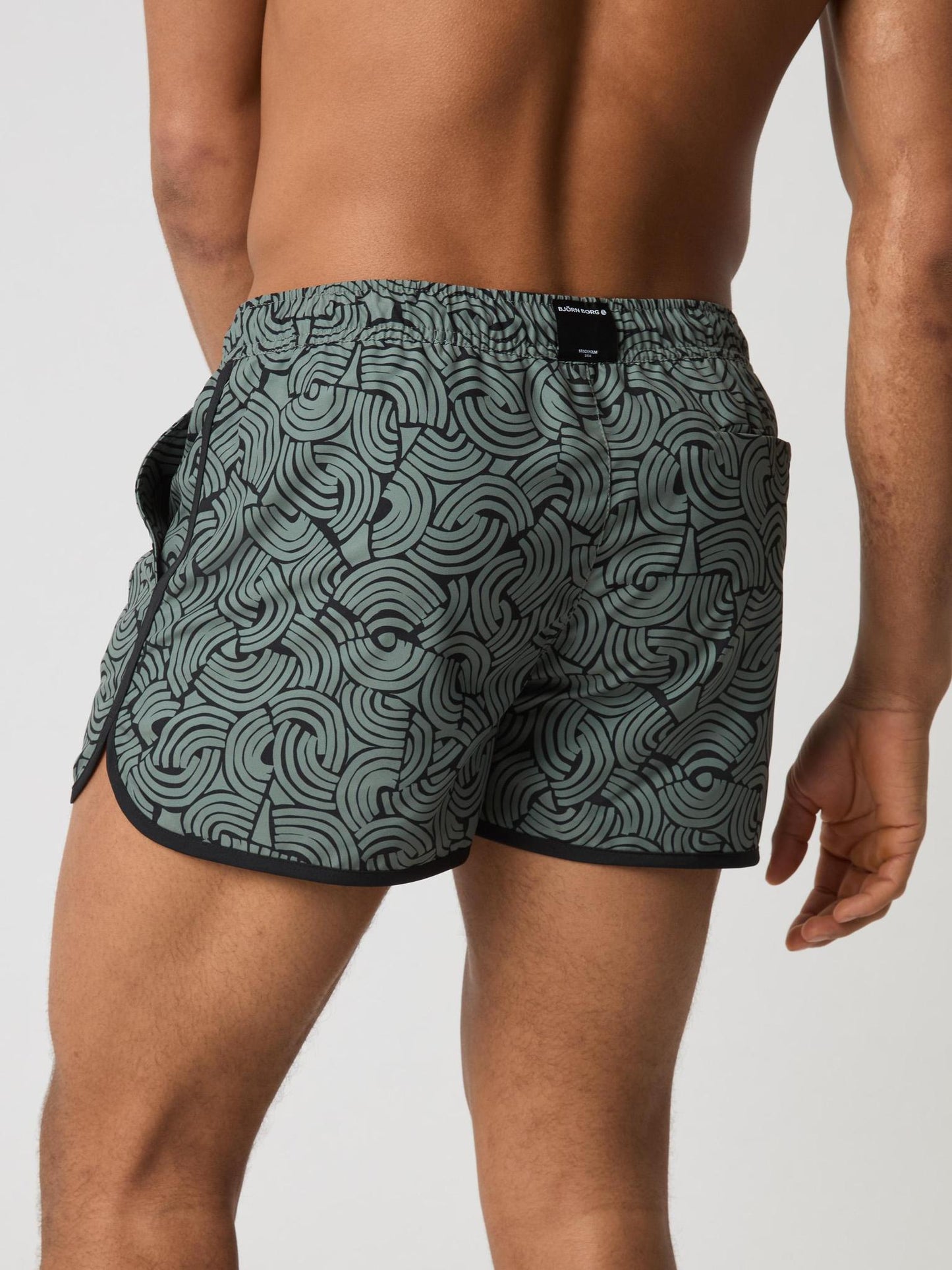 Bjorn Borg Ανδρικό Μαγιό Σόρτς - Borg Retro Print Swim Shorts - Tune Big 1