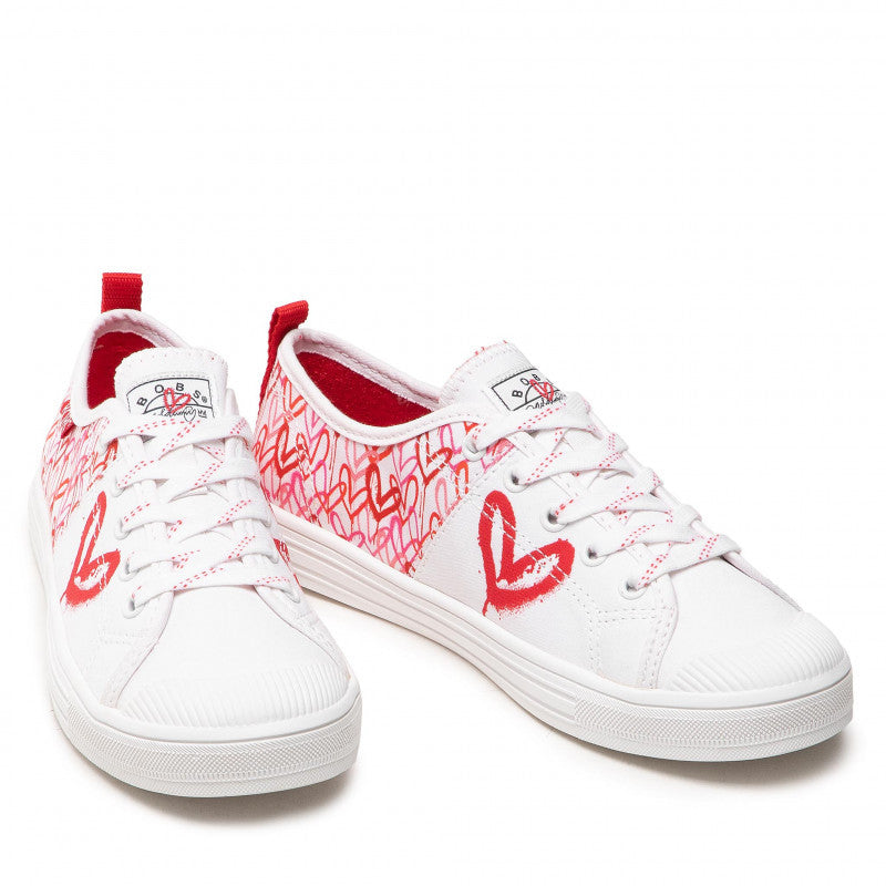 Skechers Παπούτσι Γυναικείο - Bobs B COOL 113952-WRPK White-Red