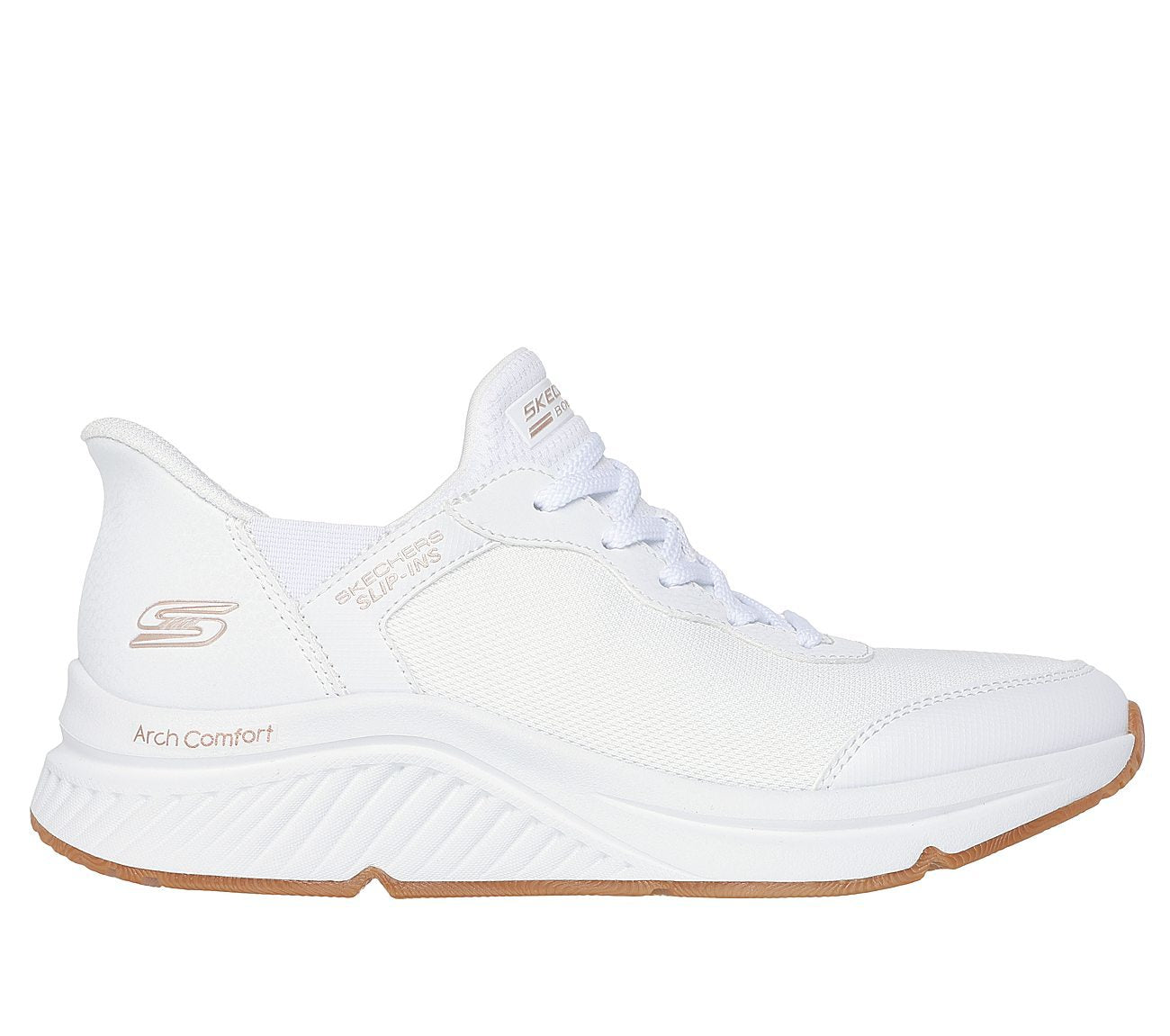 Skechers Παπούτσι Γυναικείο - BOBS Arch Comfort B Sweet - A Look 117627-W WHITE