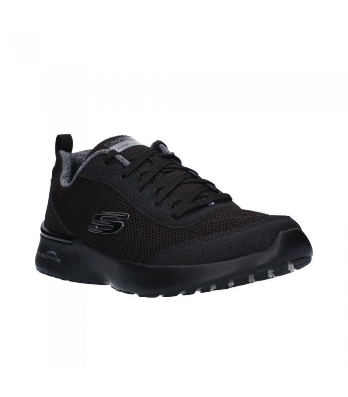 Skechers Παπούτσι Γυναικείο - Qtr. Deco Stitch Mesh Lace-Up W/MF 12947-BBK Black