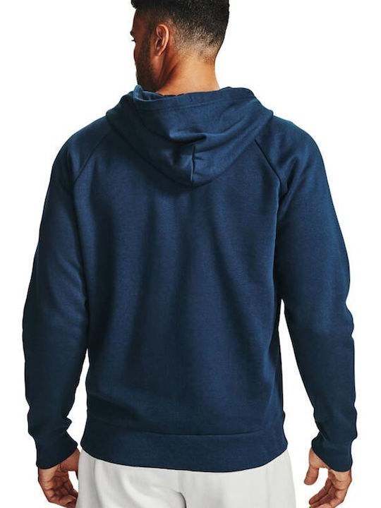 Under Armour Ζακέτα με Κουκούλα UA Rival Fleece FZ Hoodie 1357111-408 Academy Onyx White