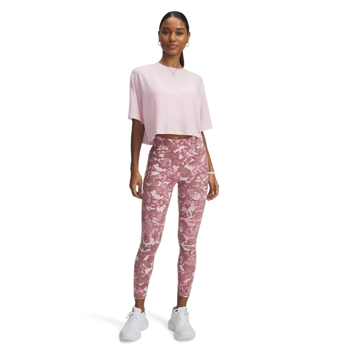 Under Armour Γυναικείο Αθλητικό Κολάν - Motion Ankle Leg Print 1373927-647 Prime Pink Pink Elixir