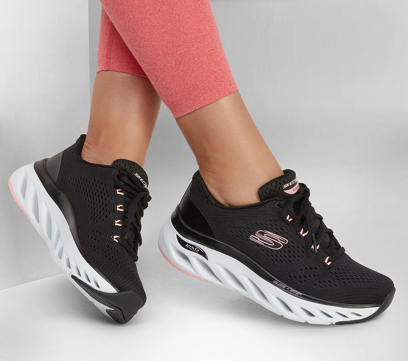 Skechers Παπούτσι Γυναικείο - Arch Fit Glide-Step - Top Glory 149873-BKPK BLACK