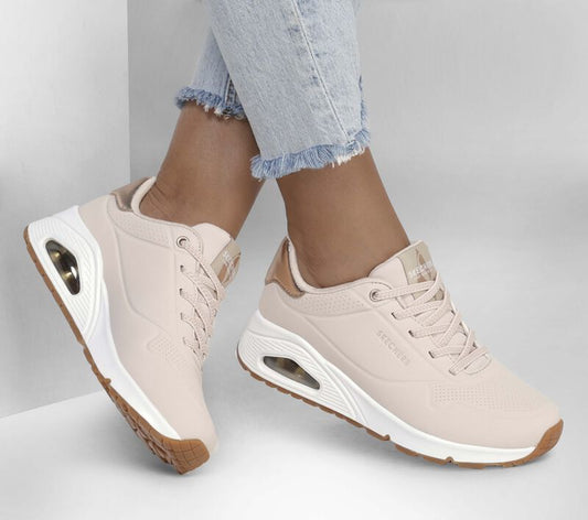 Skechers Παπούτσι Γυναικείο - Uno-SHIMMER AWAY 155196-NAT