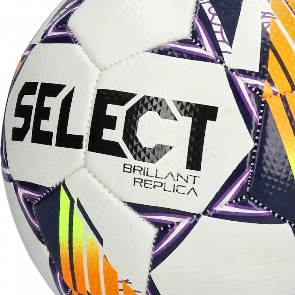 Select Μπάλα Ποδοσφαίρου - Brillant Replica v24 Size 5 - 160063-WHITEPURPLE