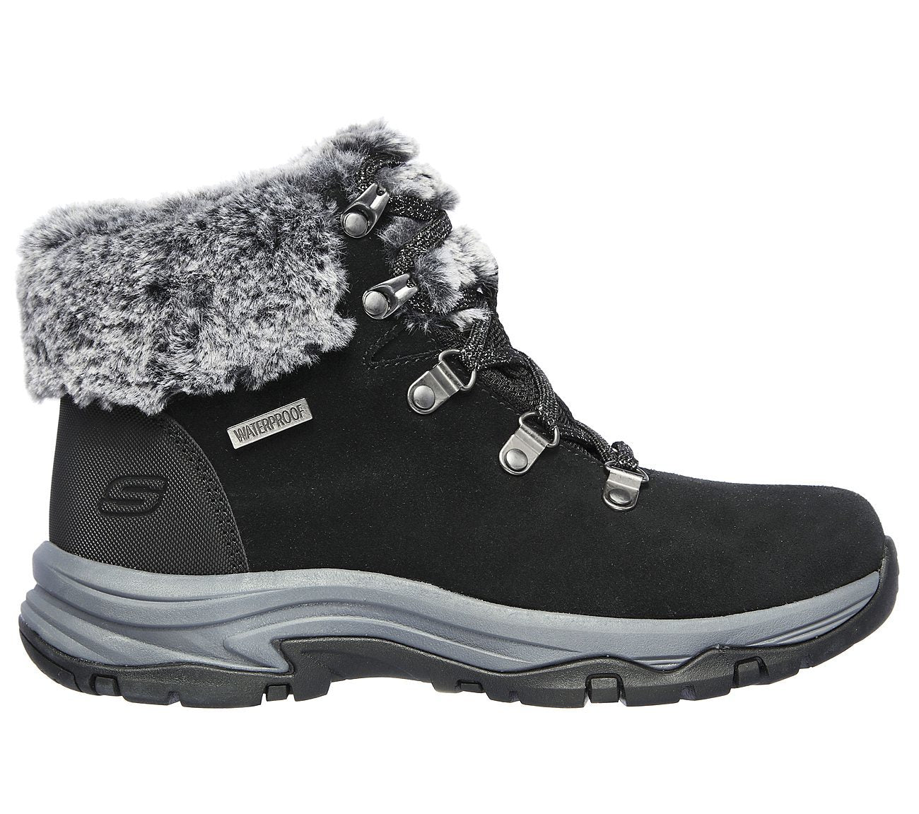 Skechers Μποτάκι Γυναικείο - Relaxed Fit: Trego - Falls Finest - 167178-BLK Black