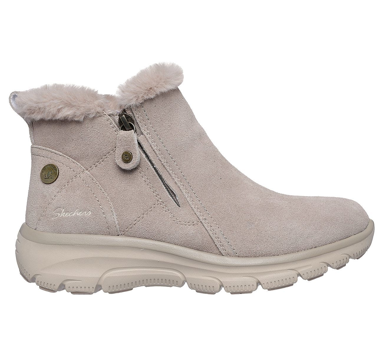 Skechers Μποτάκι Γυναικείο - Easy Going - High Zip 2 168042-TPE NATURAL