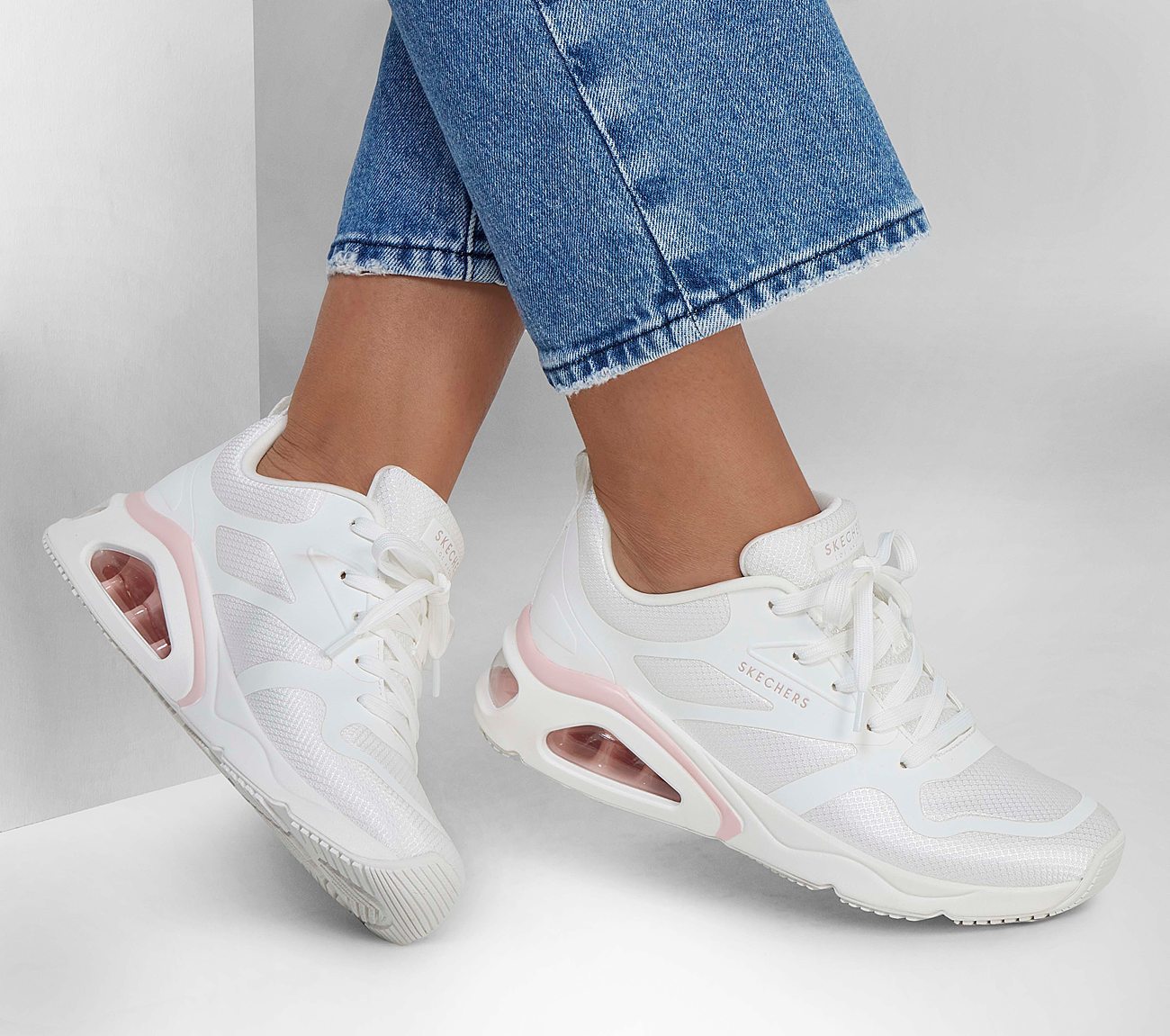 Skechers Παπούτσι Γυναικείο - Tres-Air Uno - Revolution-Airy 177420-WHT - White