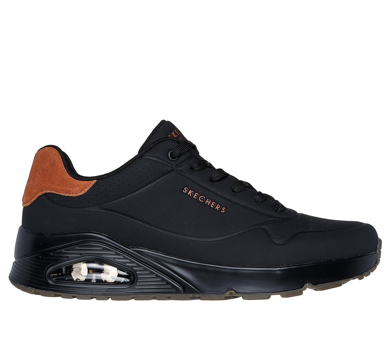 Skechers Παπούτσι Ανδρικό - Uno - Suited On Air - 183004-BBK Black