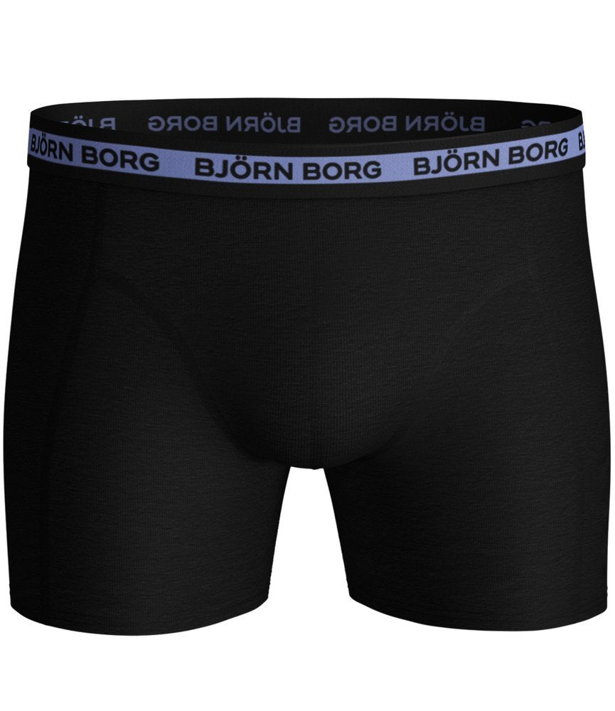 Bjorn Borg Ανδρικά Εσώρουχα 3 τεμάχια - Seasonal Sammy Solid Shorts 3p - Black Beauty