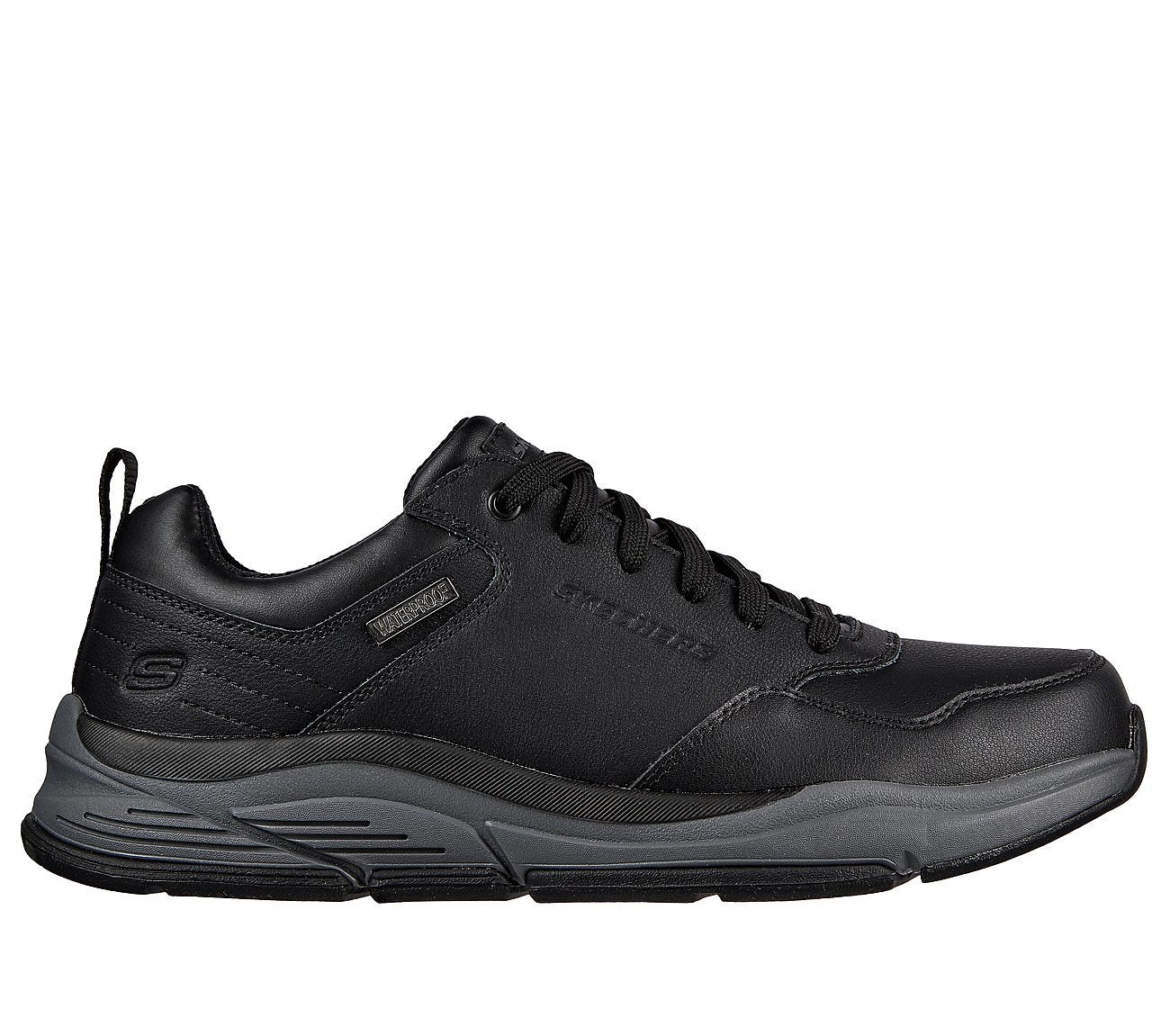 Skechers Παπούτσι Ανδρικό - Relaxed Fit: Benago - Hombre 210021-BKGY - BLACK