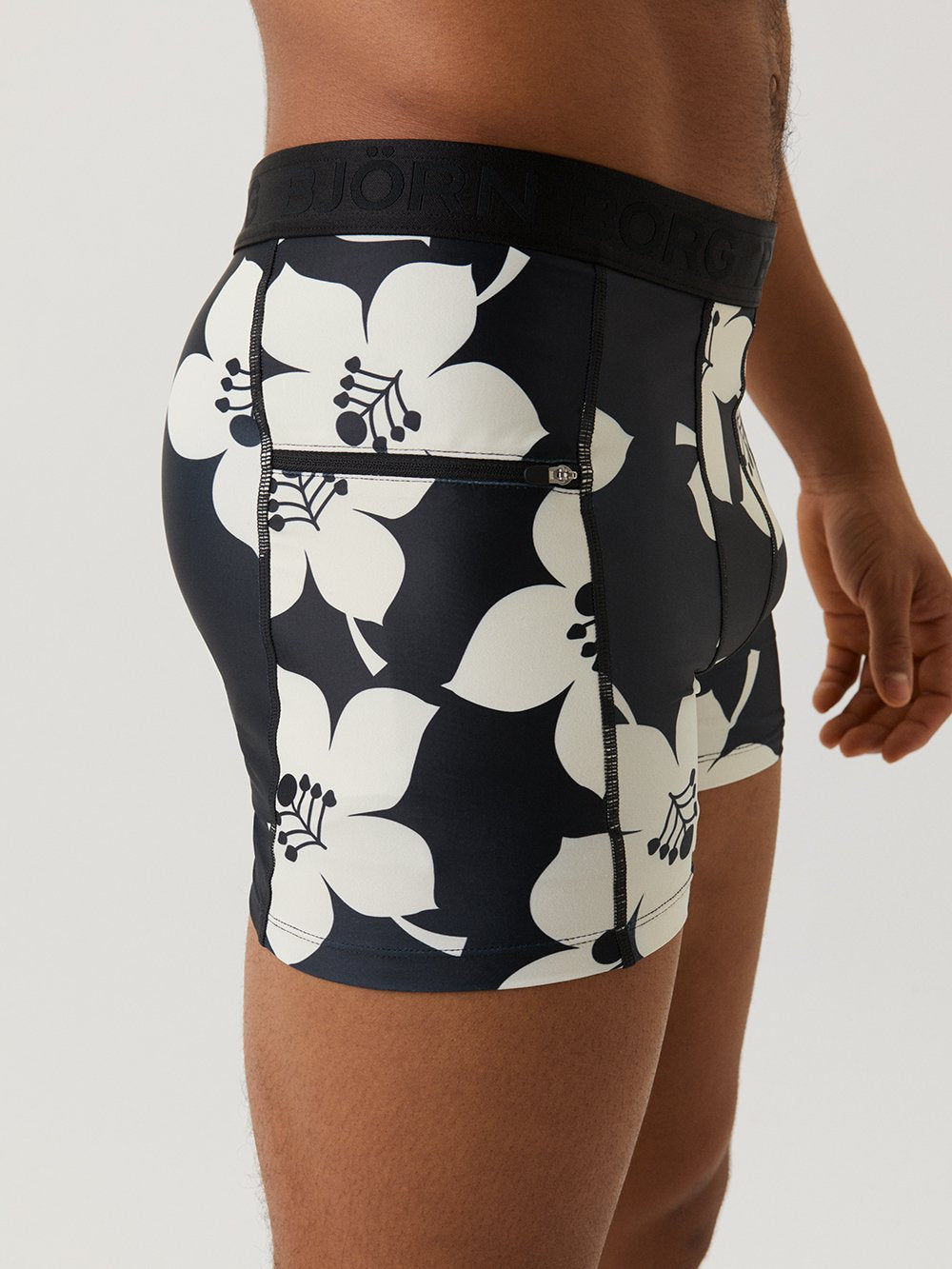 Bjorn Borg Μαγιό ανδρικό - Steve Swim Short 1p - Floral Black Beauty