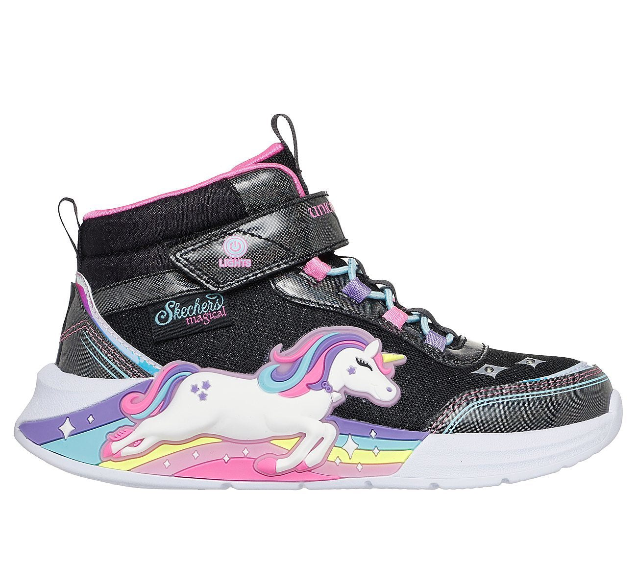 Skechers Μποτάκι Παιδικό Για Κορίτσι - Unicorn Chaser 303302L-BKMT BLACK