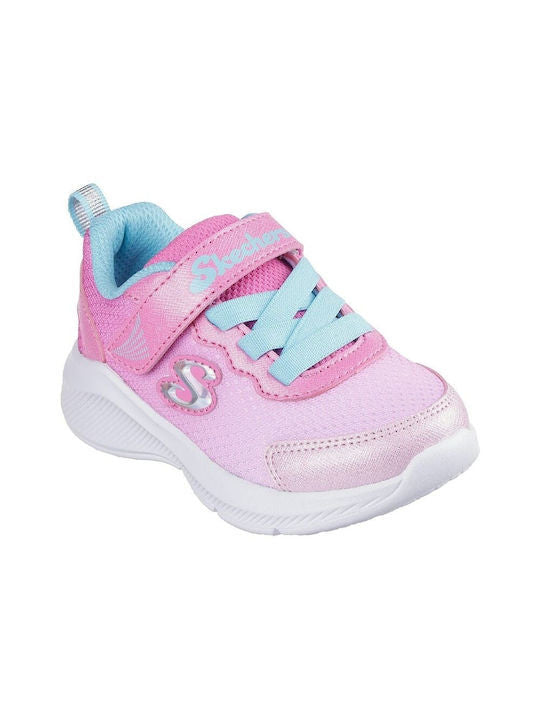 Skechers Παπούτσι Παιδικό Για Κορίτσι - Sole Swifters Gore & Strap Ombre Mesh - 303579N-PKLB - Pink