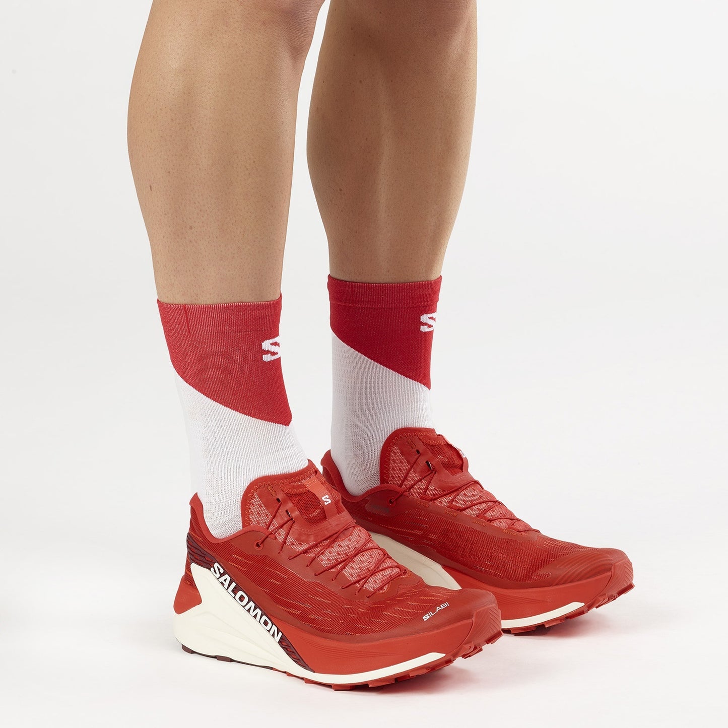 Salomon Unisex Παπούτσια Ορεινού Τρεξίματος - S/LAB PULSAR 4 - 477703 Fiery Red Vanilla Ice