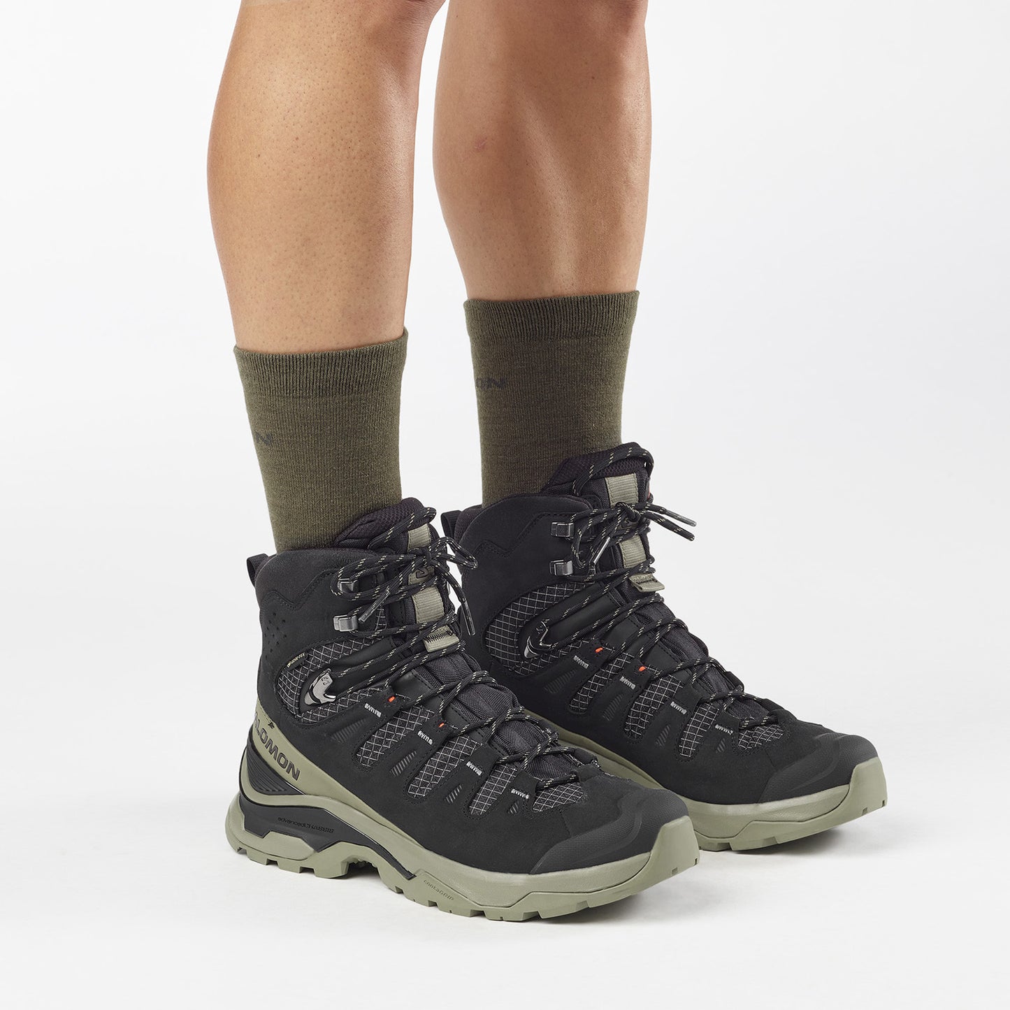 Salomon Ανδρικά Μποτάκια Πεζοπορίας - QUEST 5 GORE TEX - 479571 BLACK DEEP LICHEN GREEN
