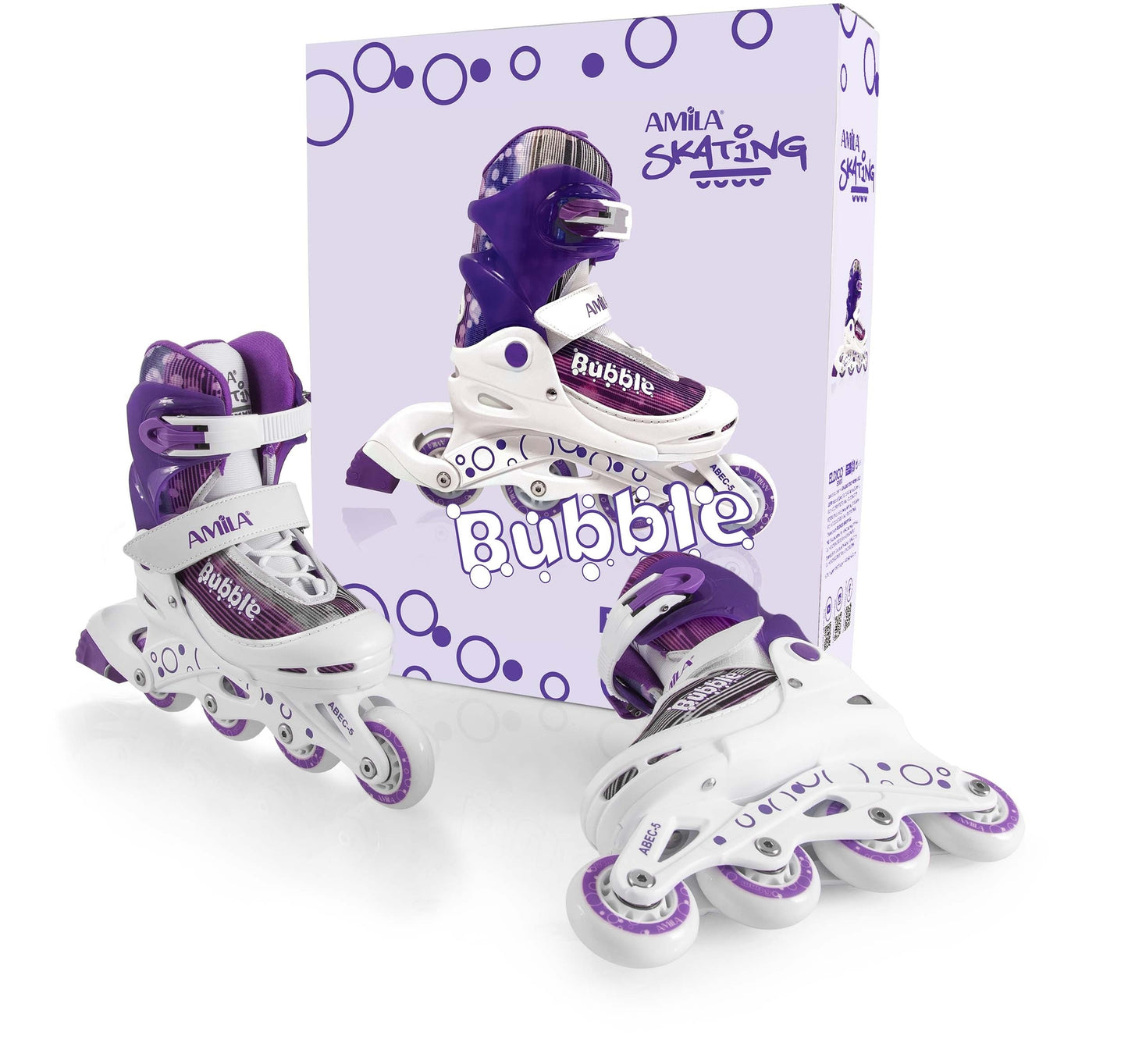 Amila Inline Rollers - Size 38-41 - Purple - 48909