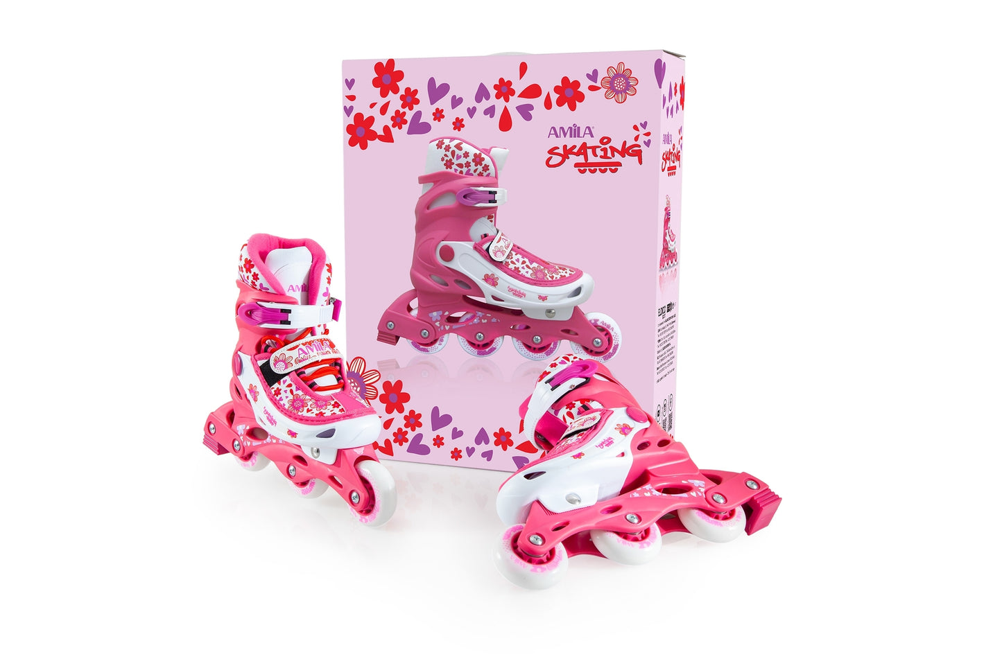 Amila Inline Rollers - Size 35-38 - Pink - 48924