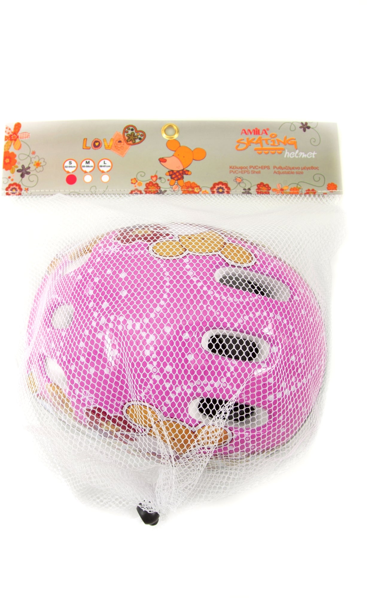 Amila Προστατευτικό Κράνος PVC - Size M - Pink - 48992