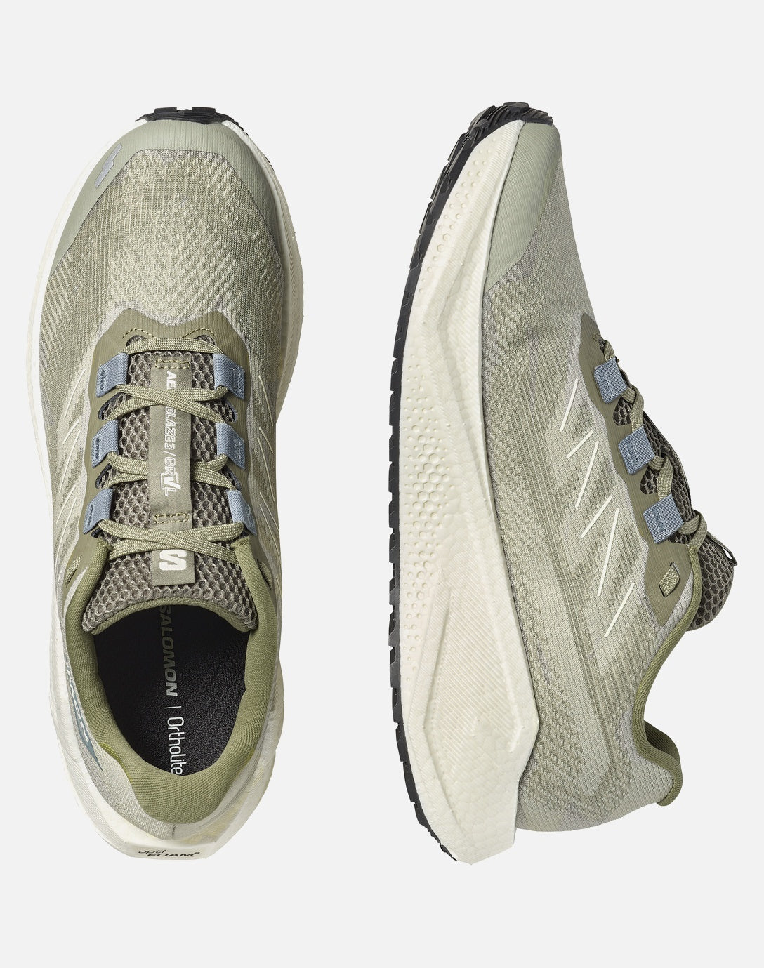 Salomon Ανδρικά παπούτσια για τρέξιμο δρόμου - AERO BLAZE 3 GRVL - 492179 VANILLA ICE DEEP GREEN